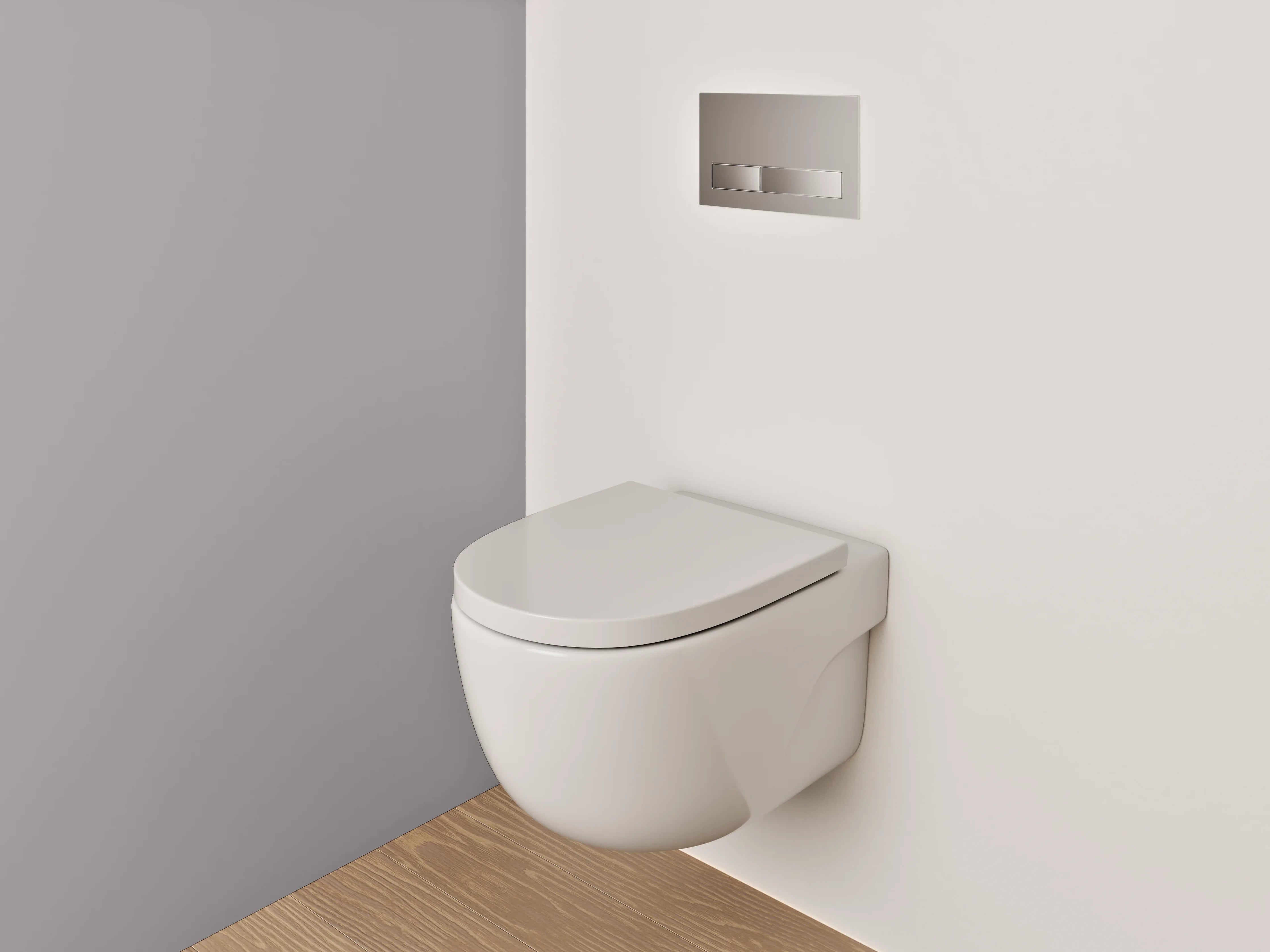 WC-Rückwand - RAL 7036 Platingrau