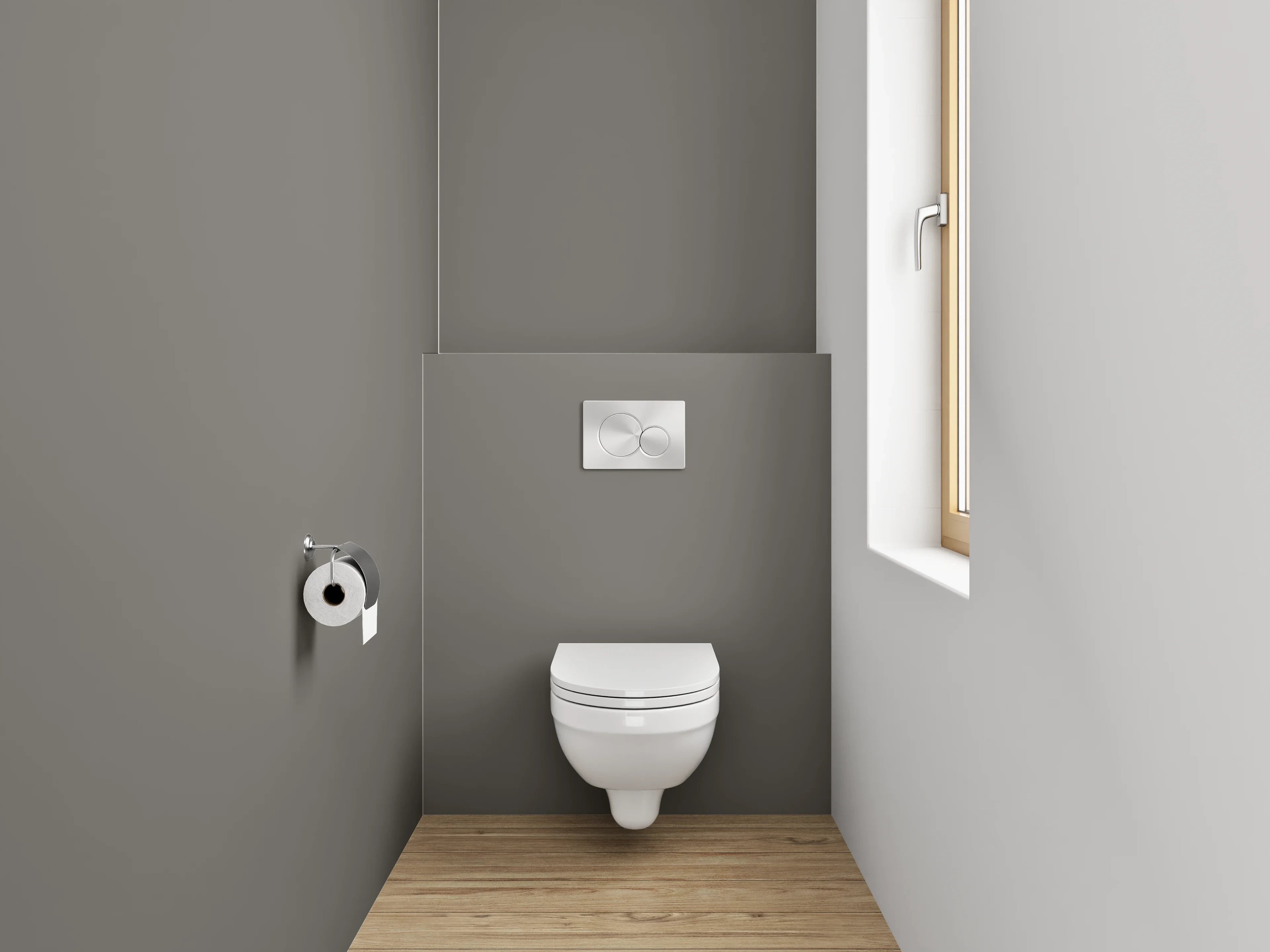 WC-Rückwand - RAL 7039 Quarzgrau