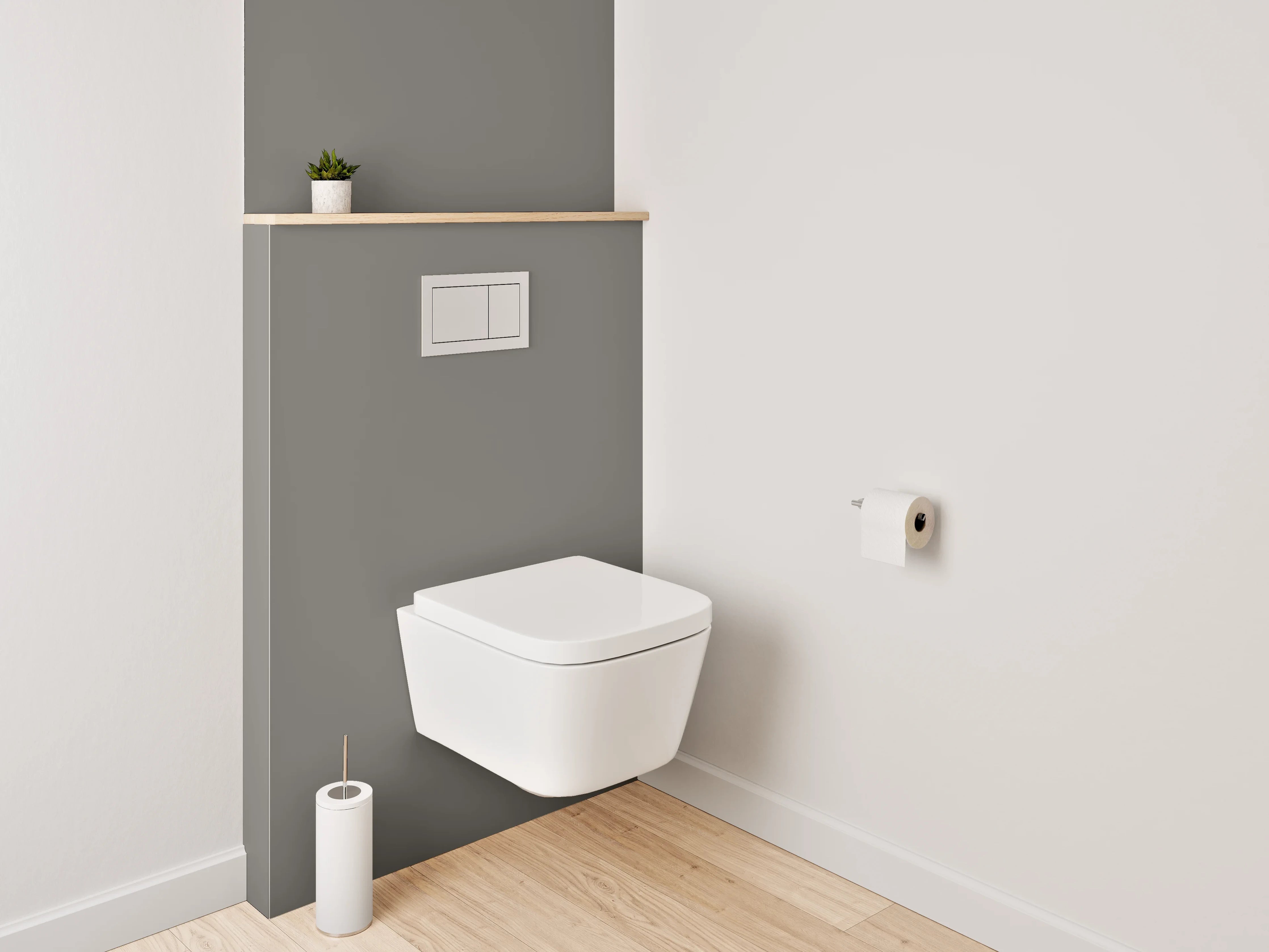 WC-Rückwand - RAL 7039 Quarzgrau