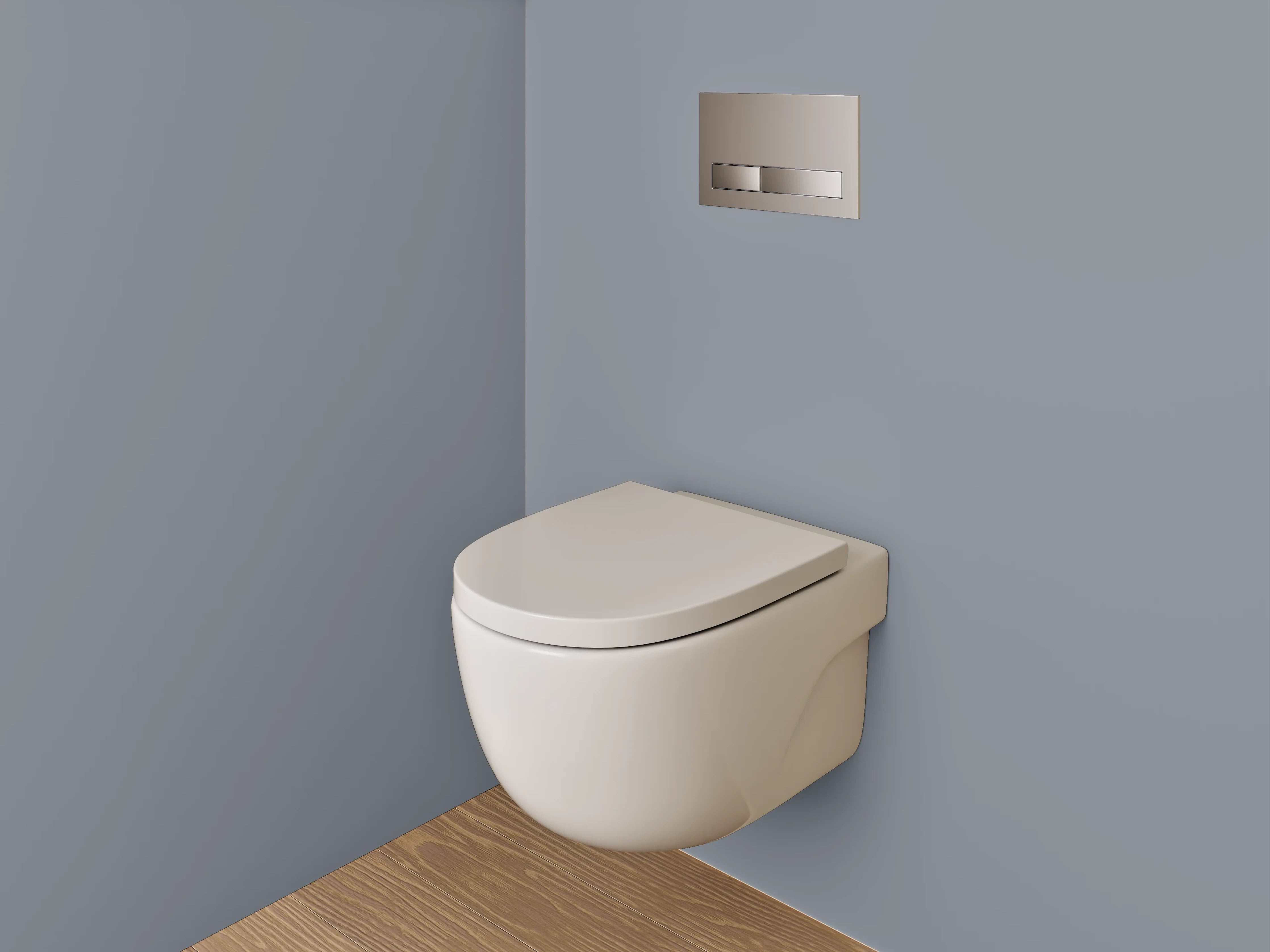 WC-Rückwand - RAL 7046 Telegrau 2