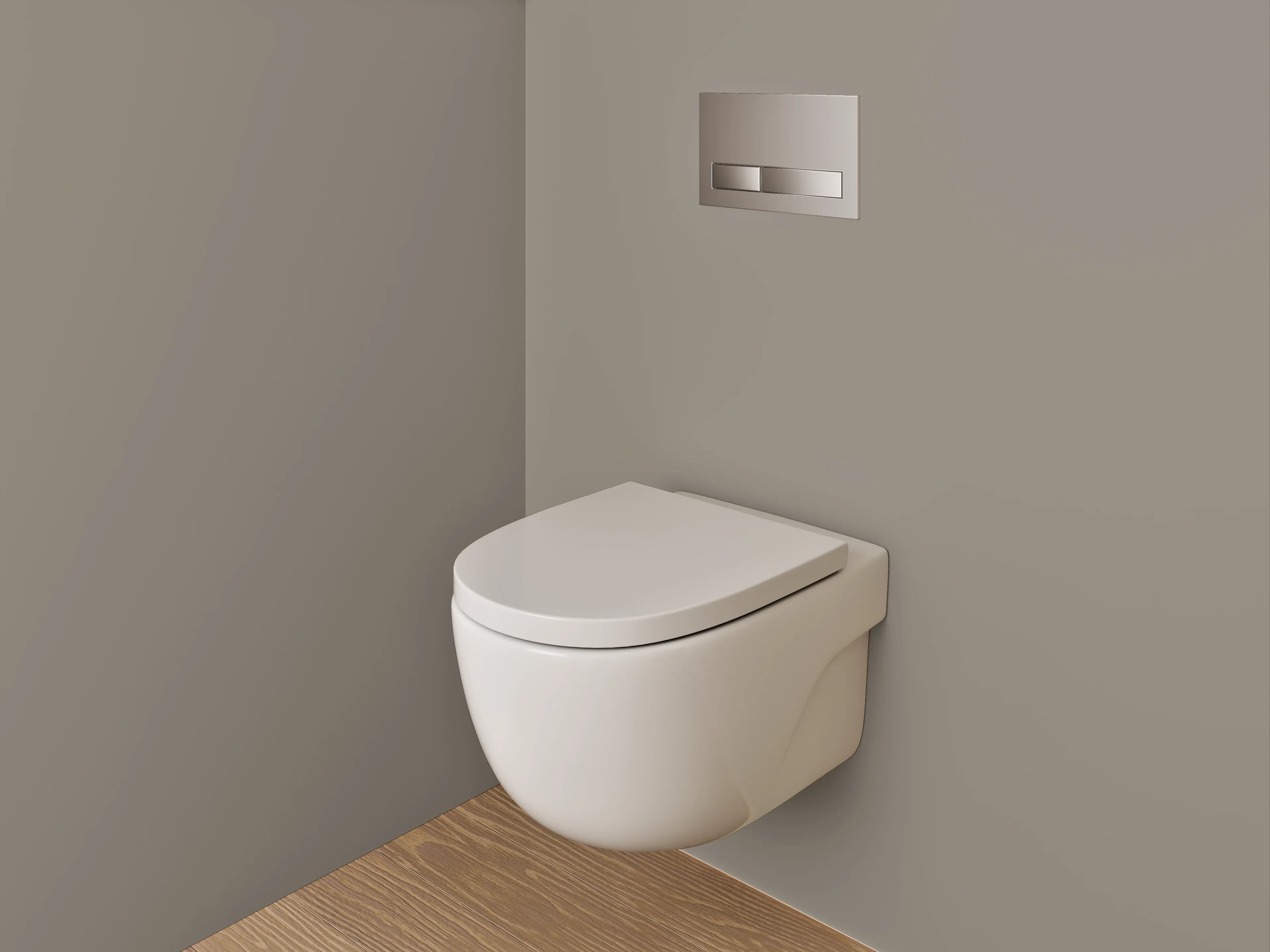 WC-Rückwand - RAL 7048 Perlmausgrau