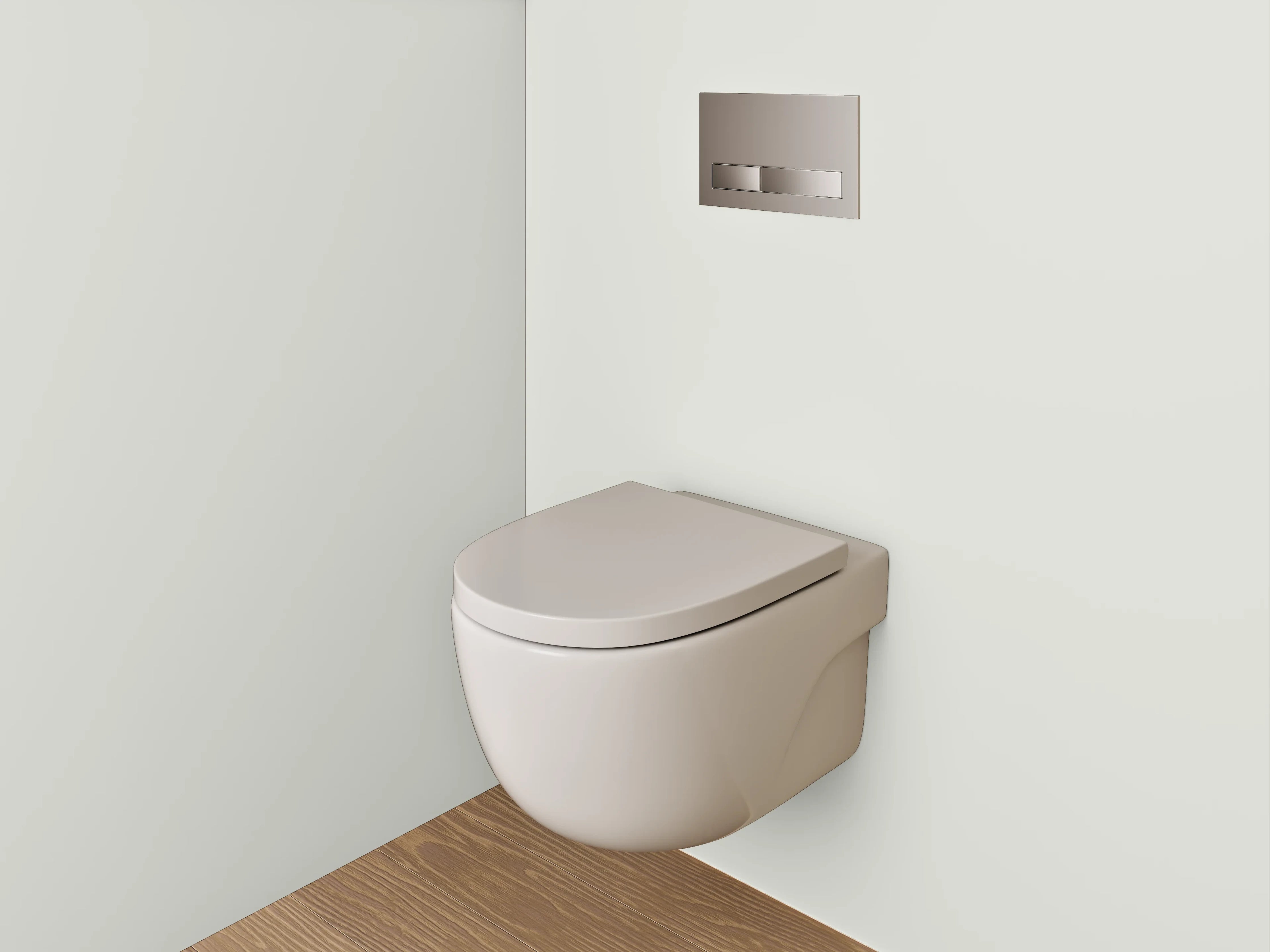 WC-Rückwand - RAL 9002 Grauweiß