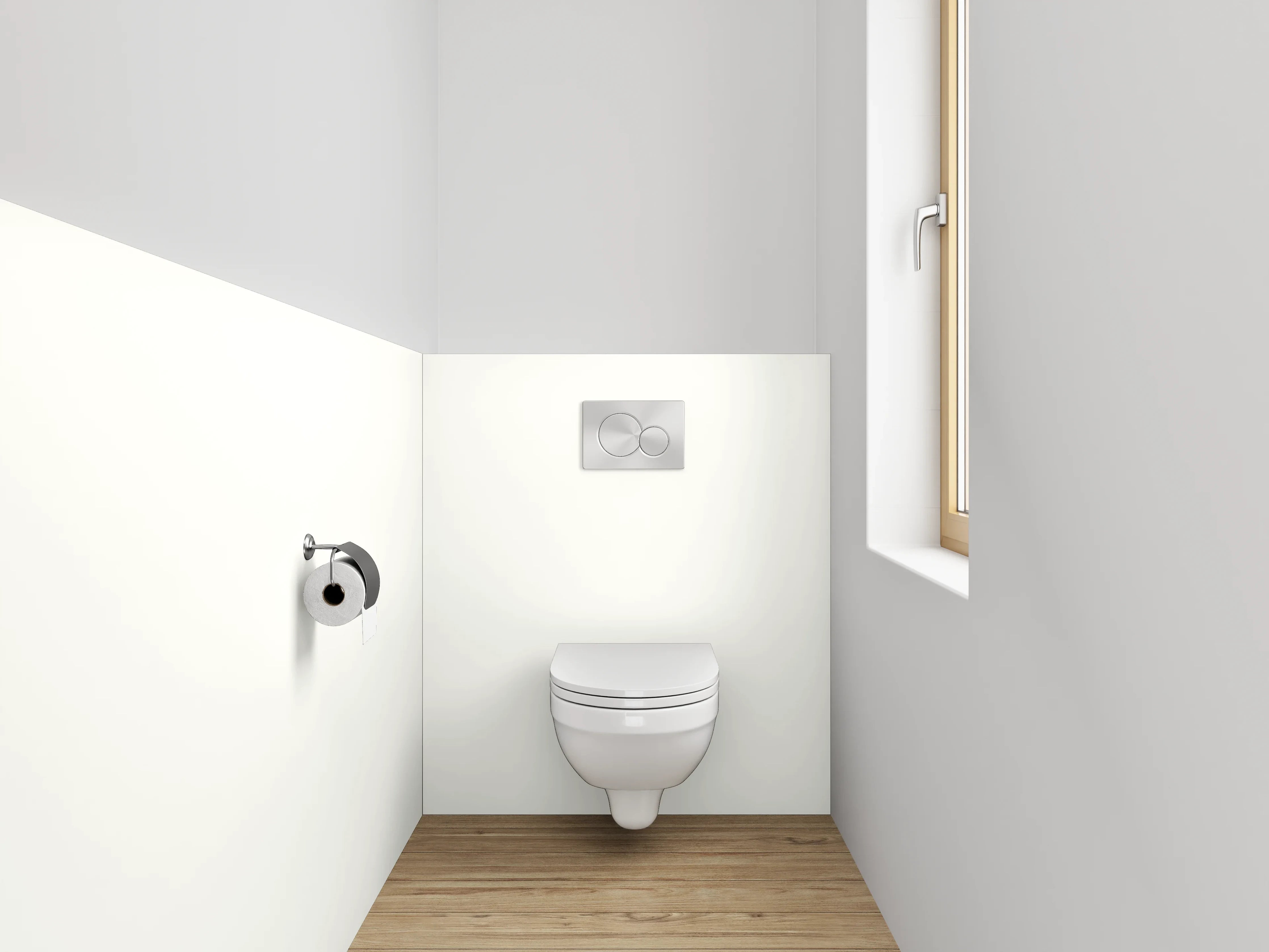 WC-Rückwand - RAL 9010 Reinweiß