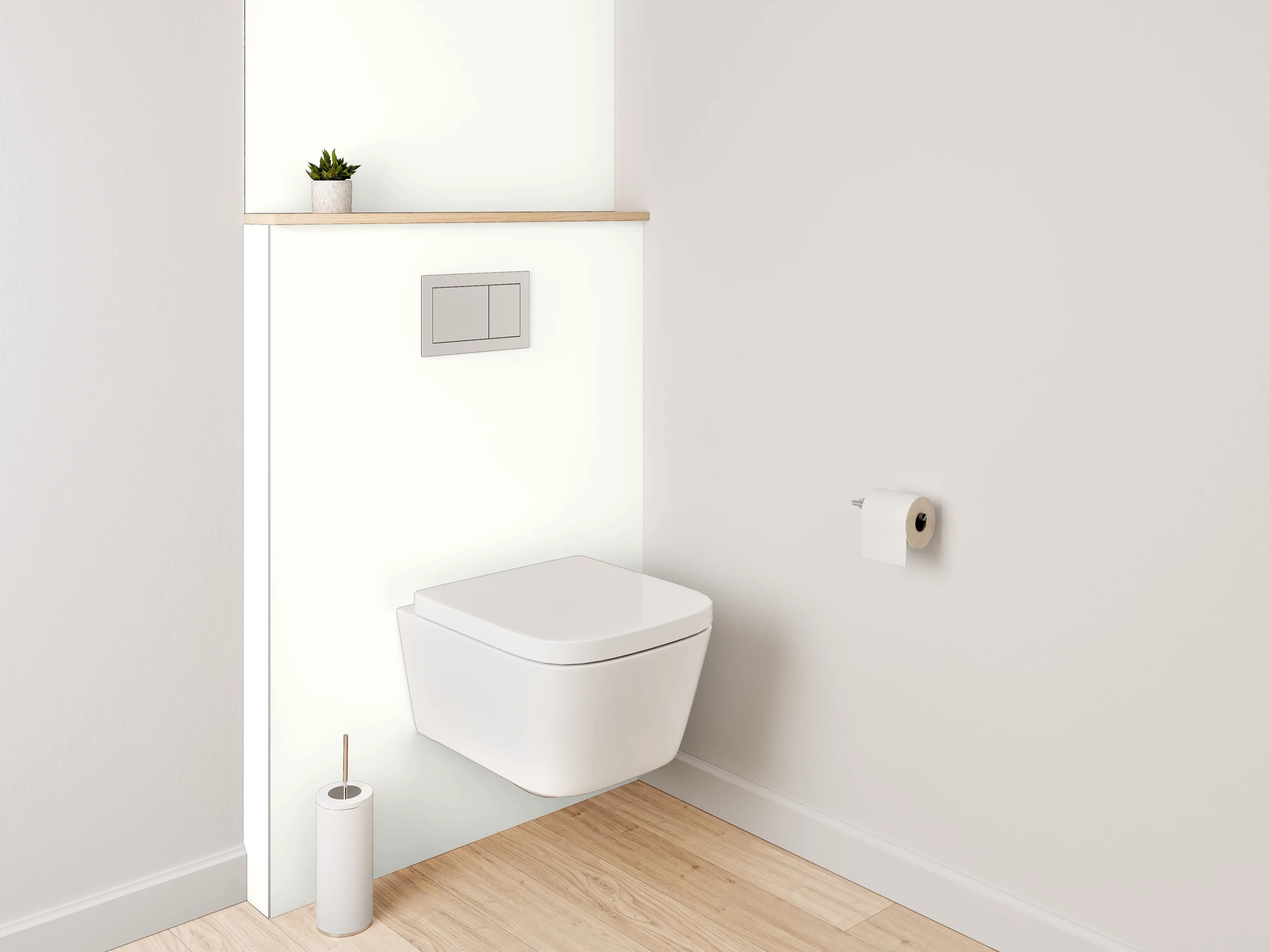 WC-Rückwand - RAL 9010 Reinweiß