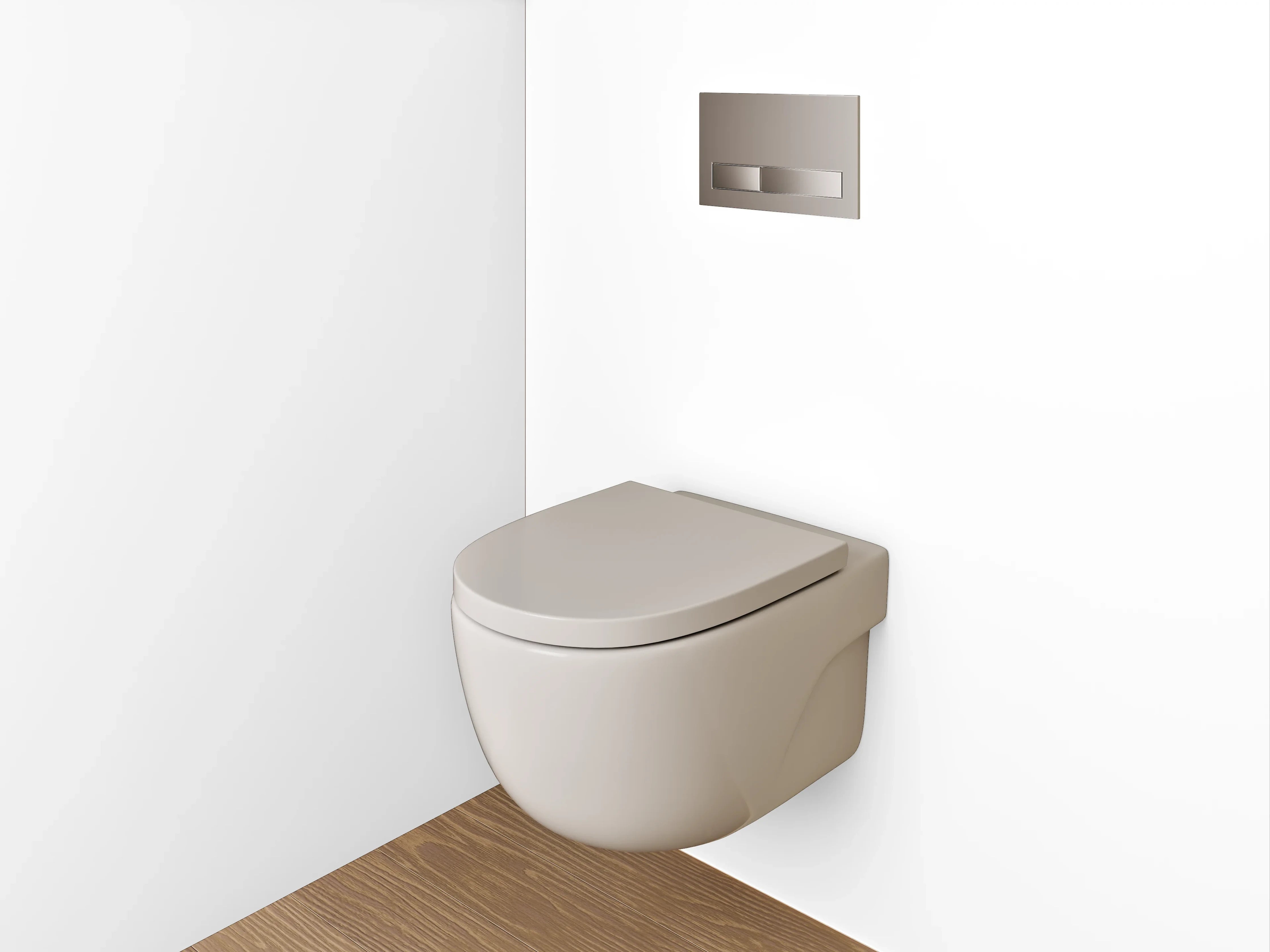 WC-Rückwand - RAL 9020 Reinweißes Weißaluminium