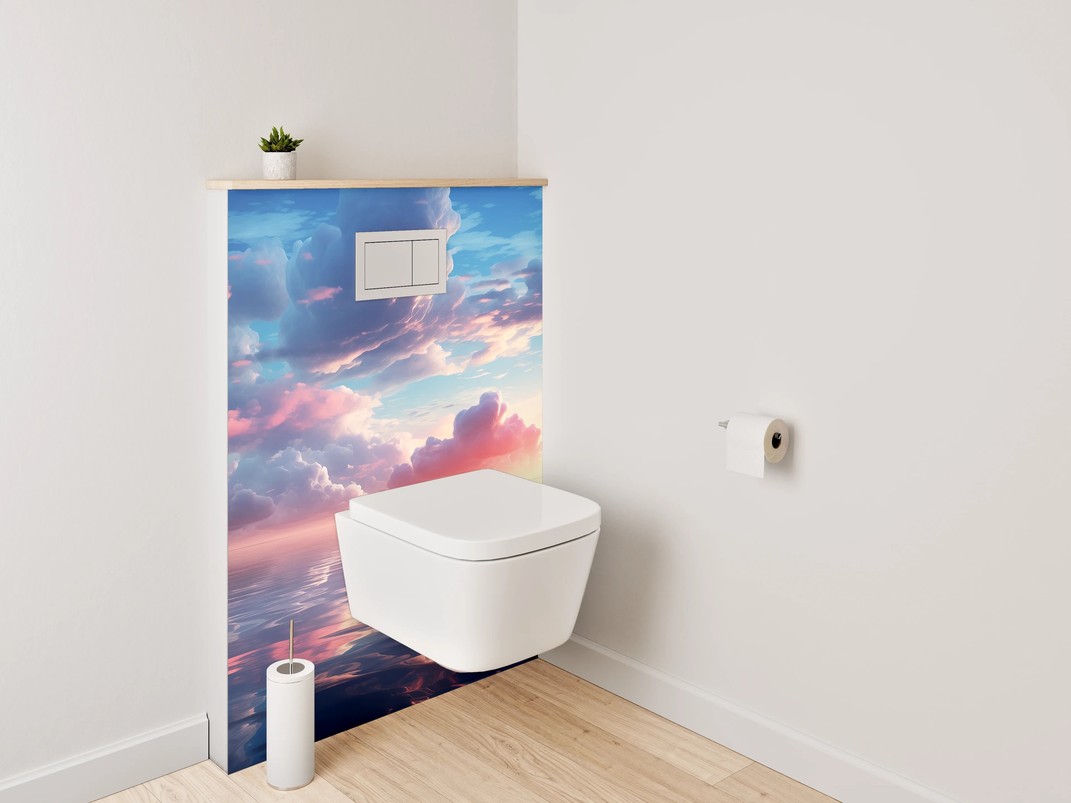 WC-Rückwand - Romantischer Sonnenaufgang über dem Ozean