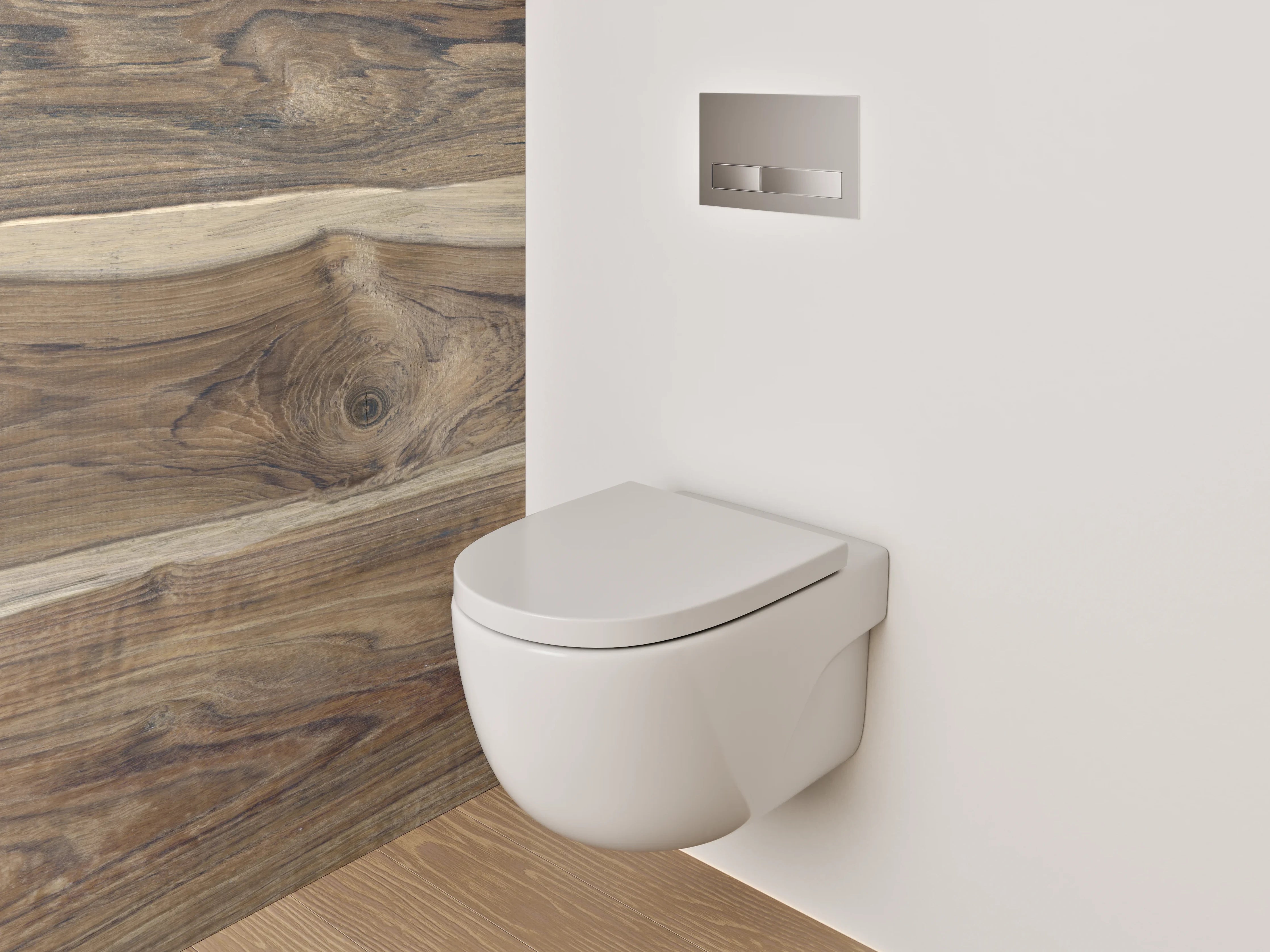 WC-Rückwand - Rustikale Holzdielen im Naturlook