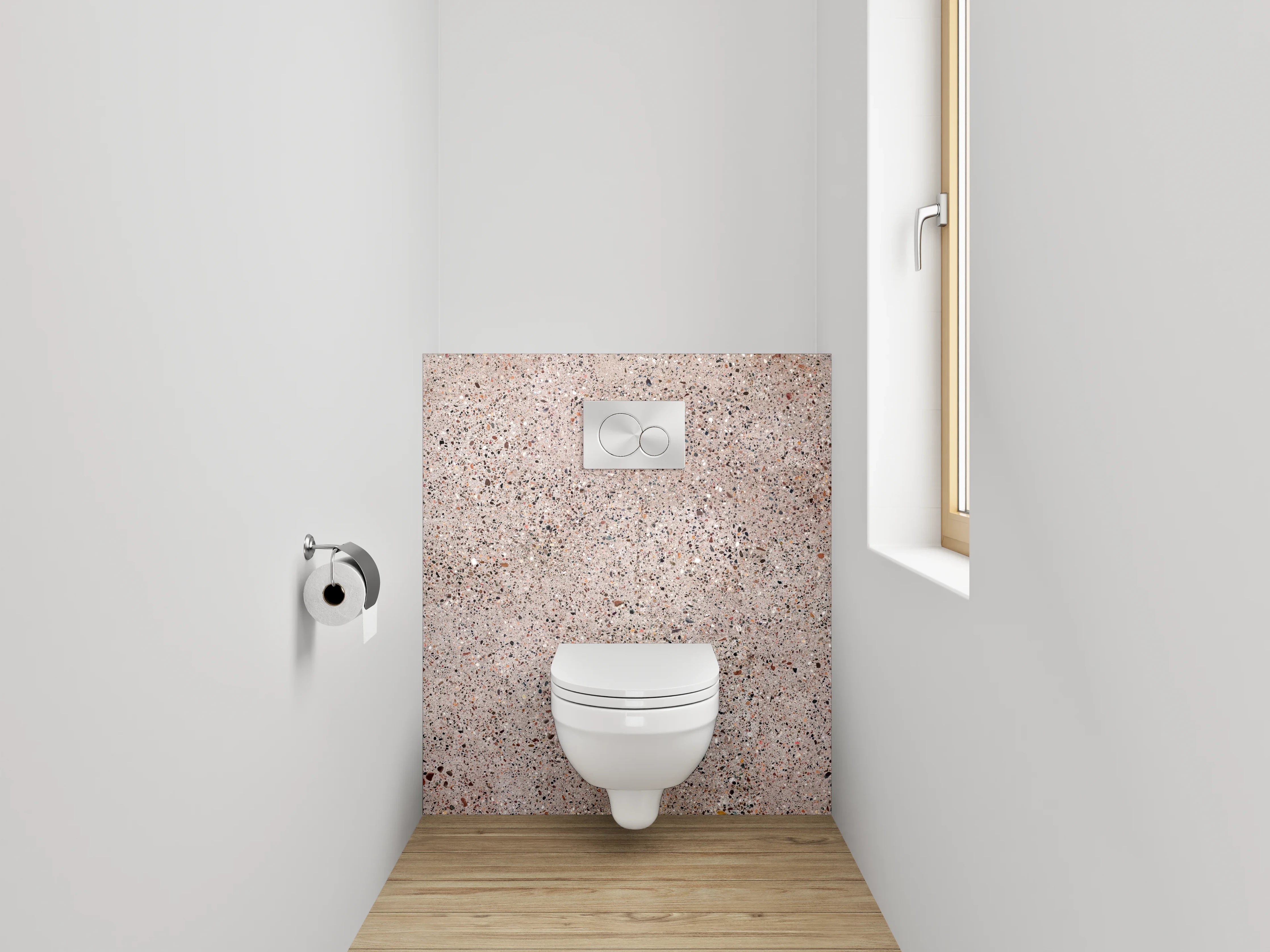 WC-Rückwand - Rustikales Sandstein-Muster