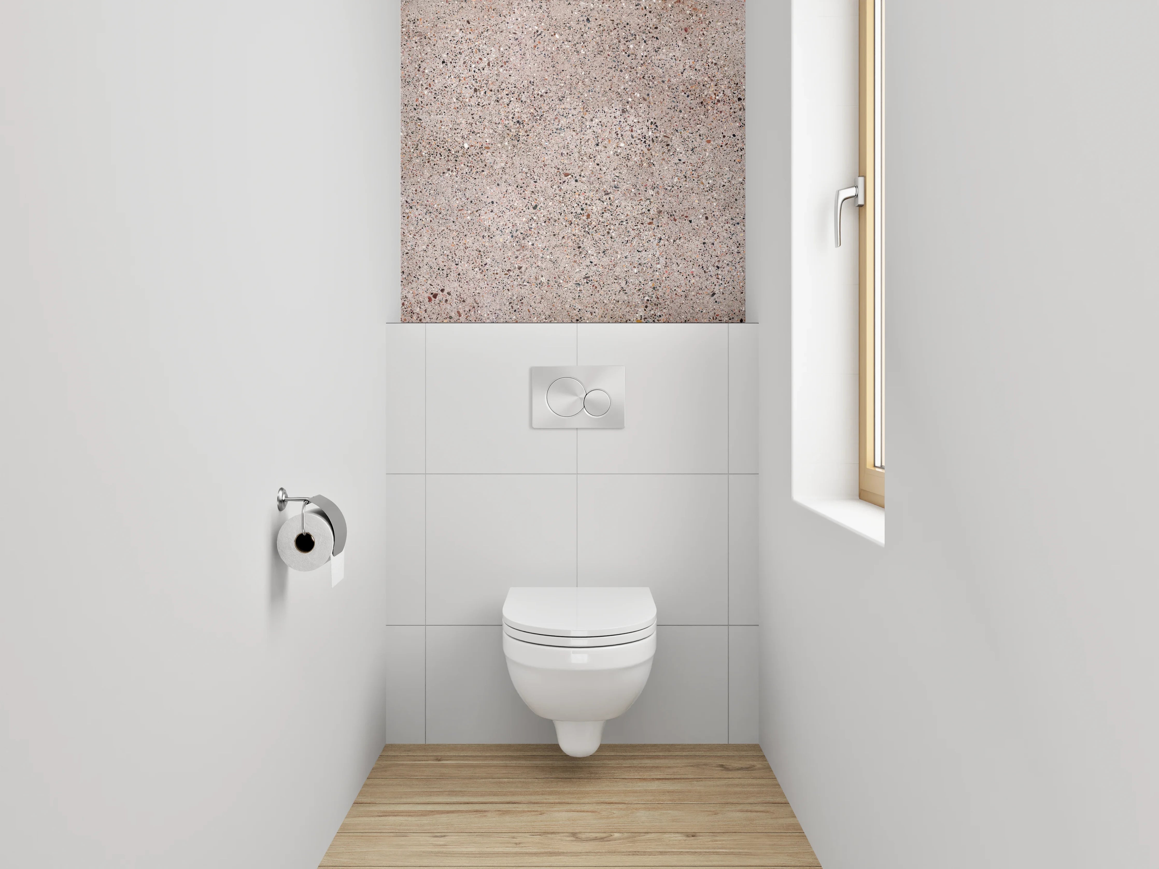 WC-Rückwand - Rustikales Sandstein-Muster