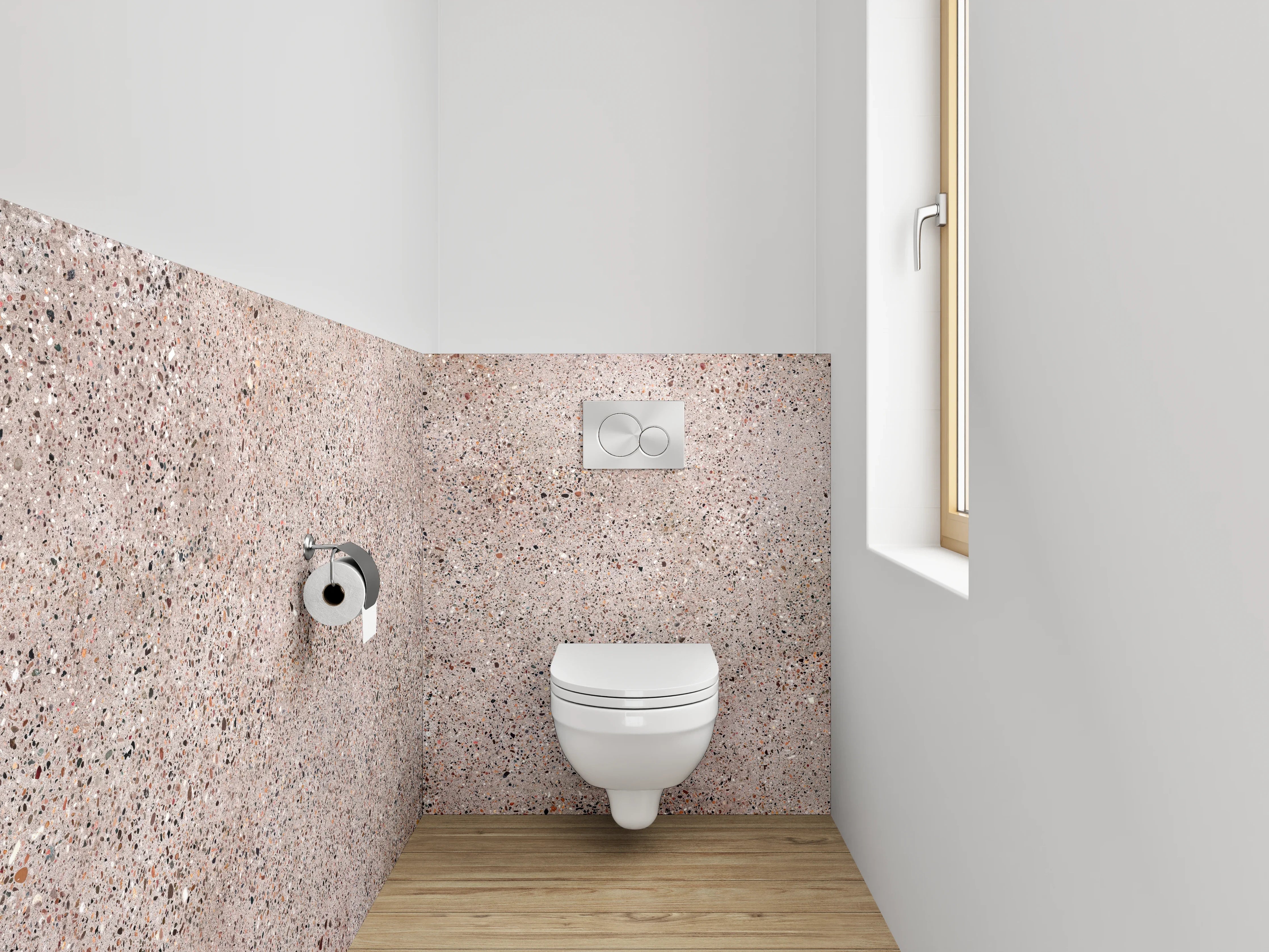 WC-Rückwand - Rustikales Sandstein-Muster