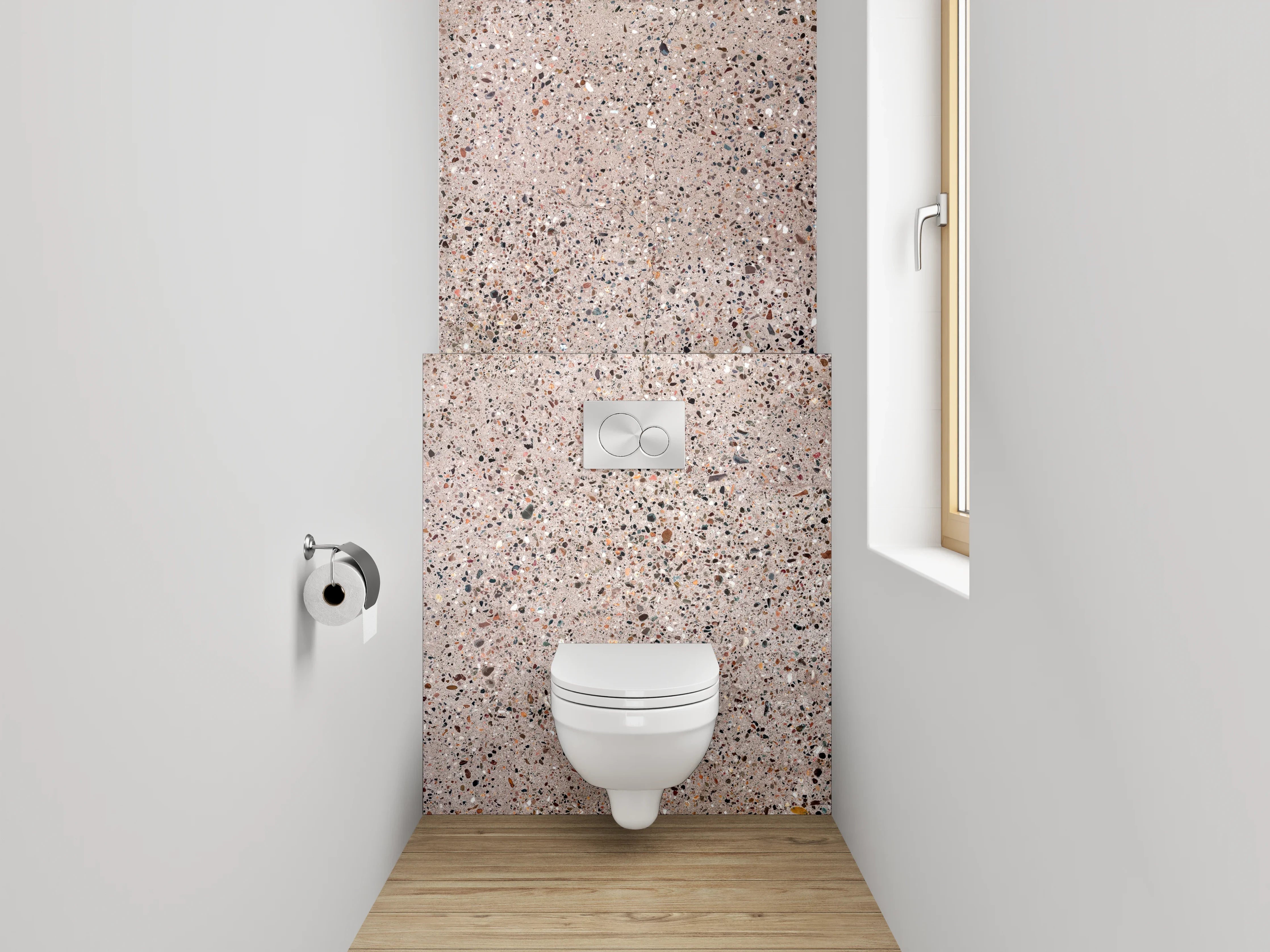 WC-Rückwand - Rustikales Sandstein-Muster