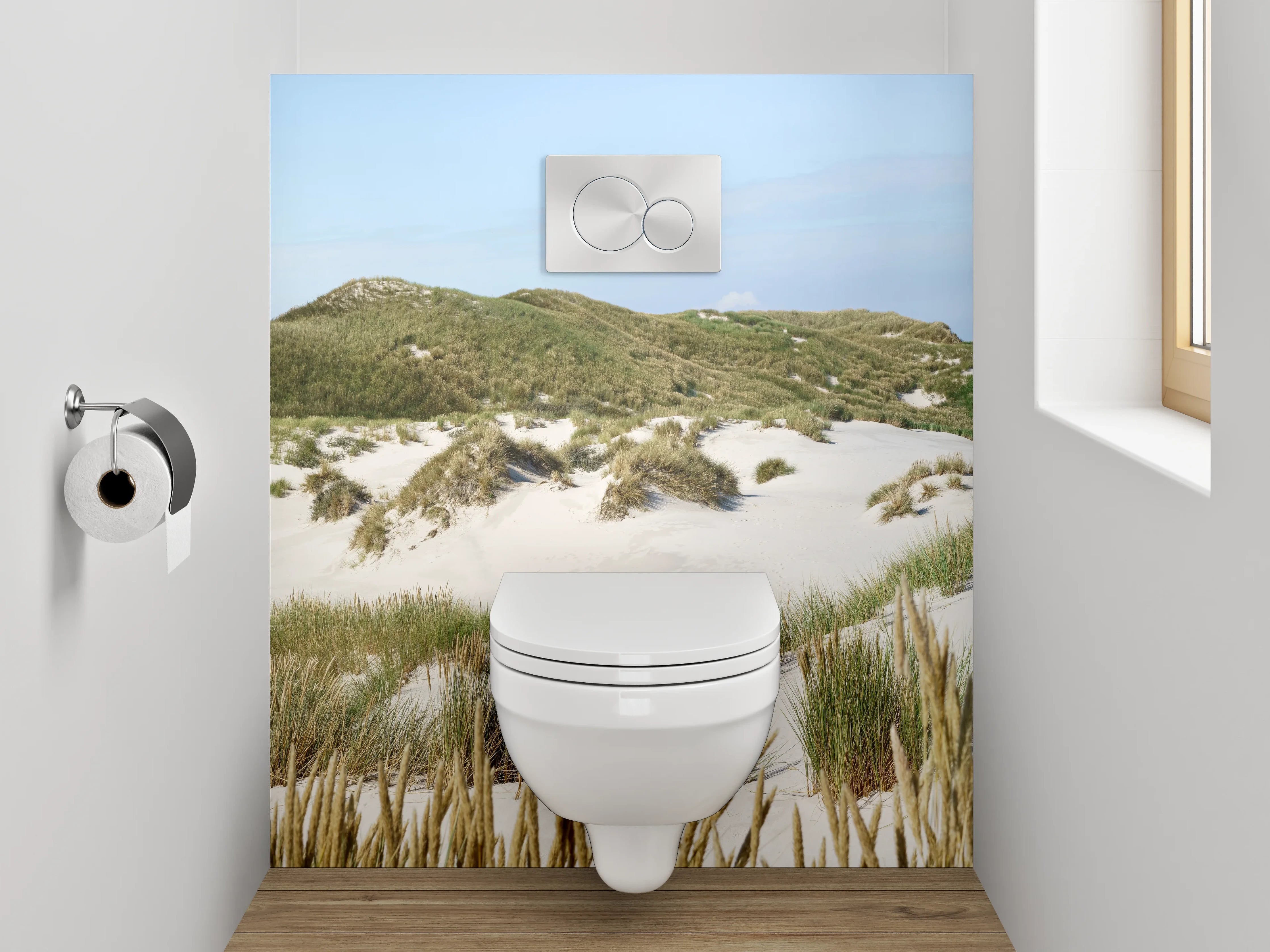 WC-Rückwand - Sanddünen Panorama Nordsee Küste