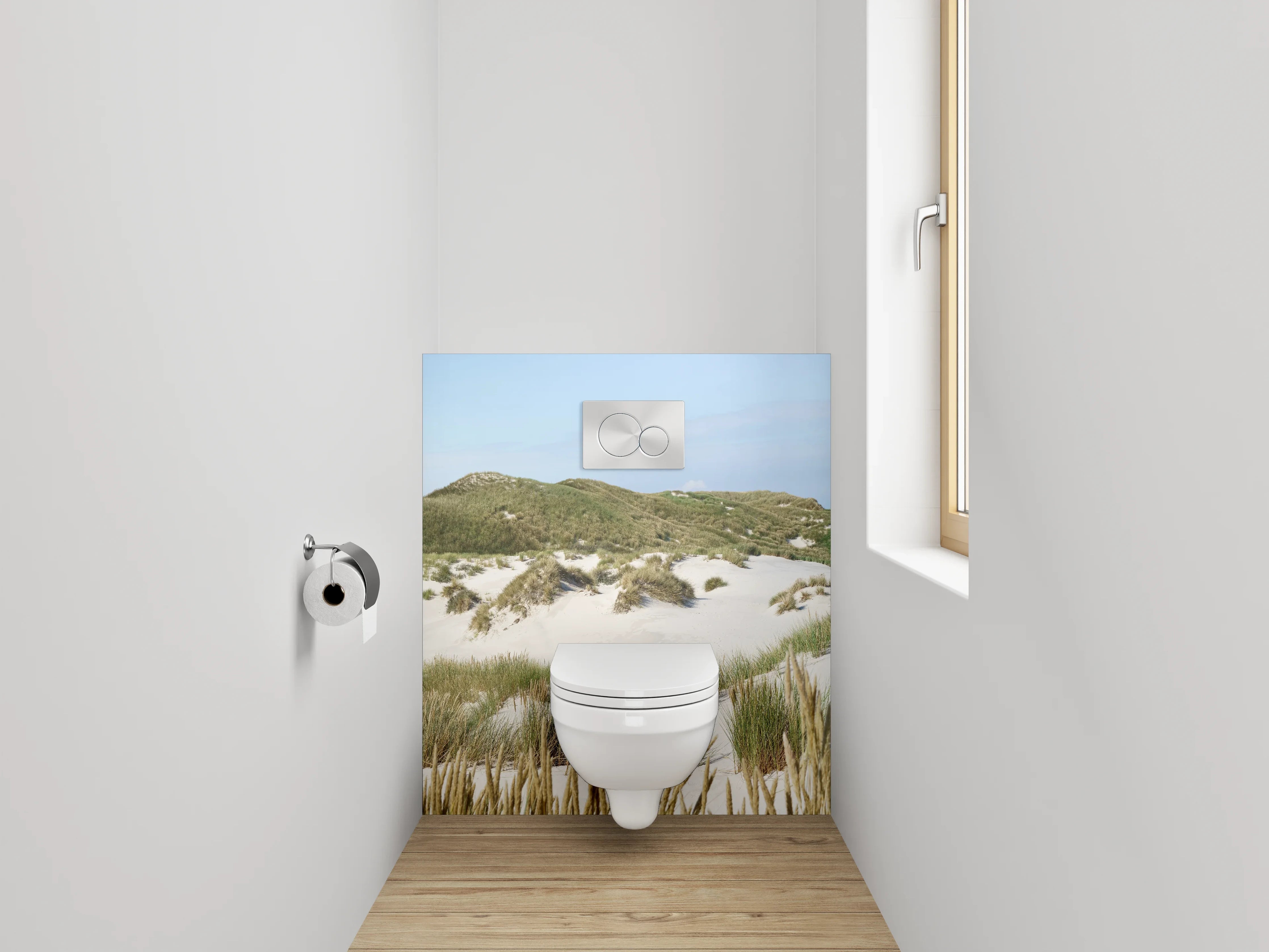 WC-Rückwand - Sanddünen Panorama Nordsee Küste