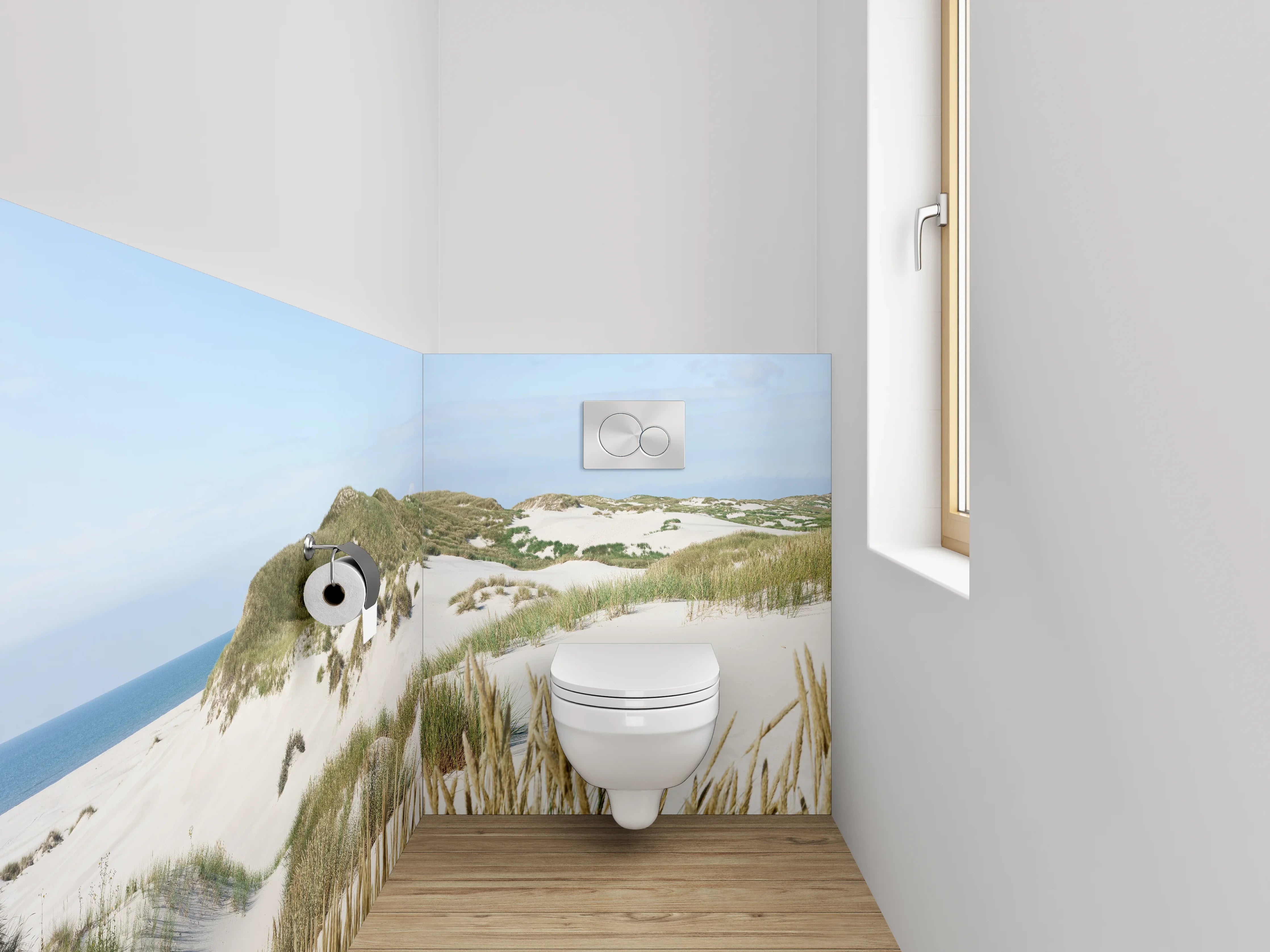 WC-Rückwand - Sanddünen Panorama Nordsee Küste