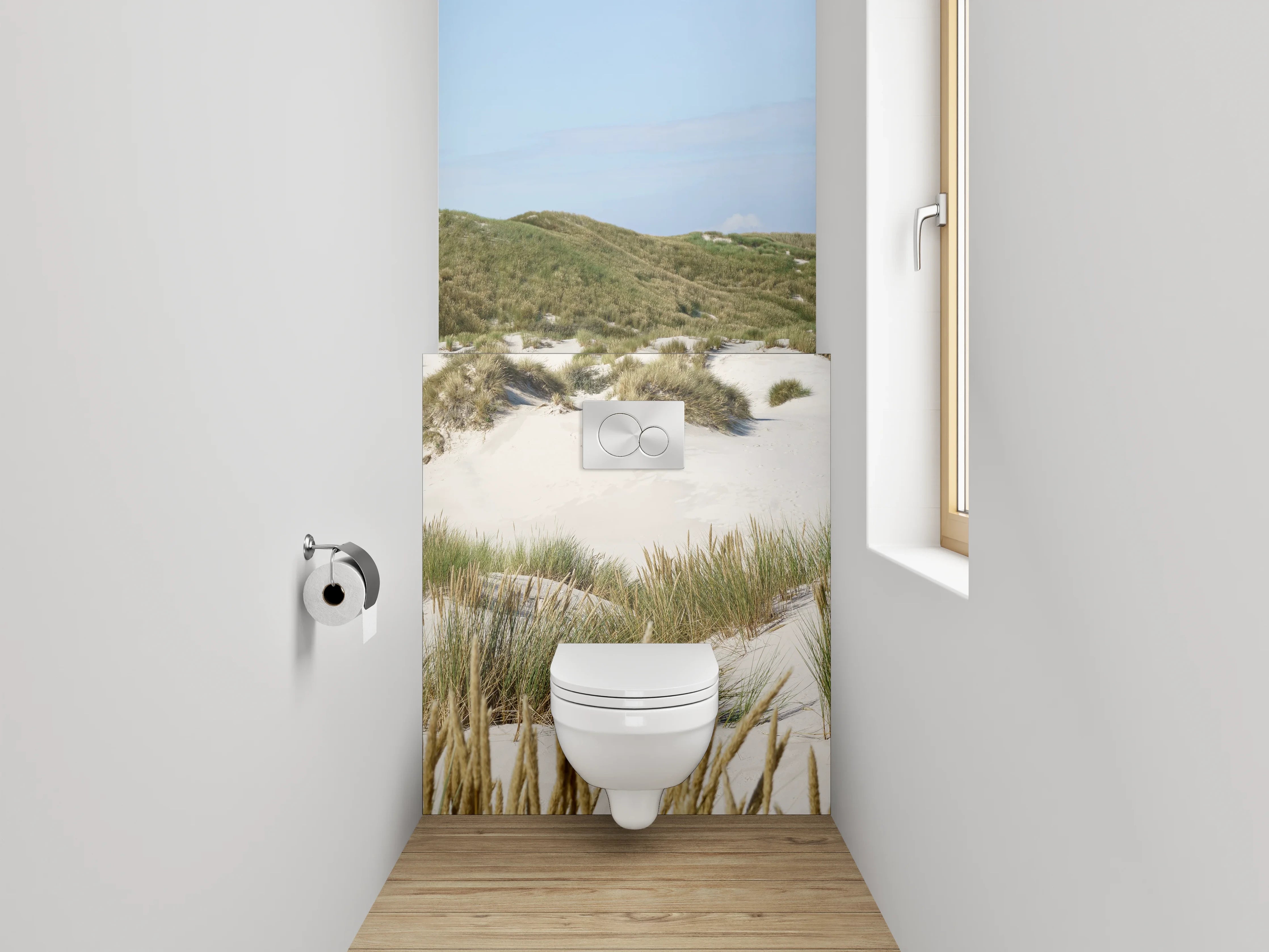 WC-Rückwand - Sanddünen Panorama Nordsee Küste