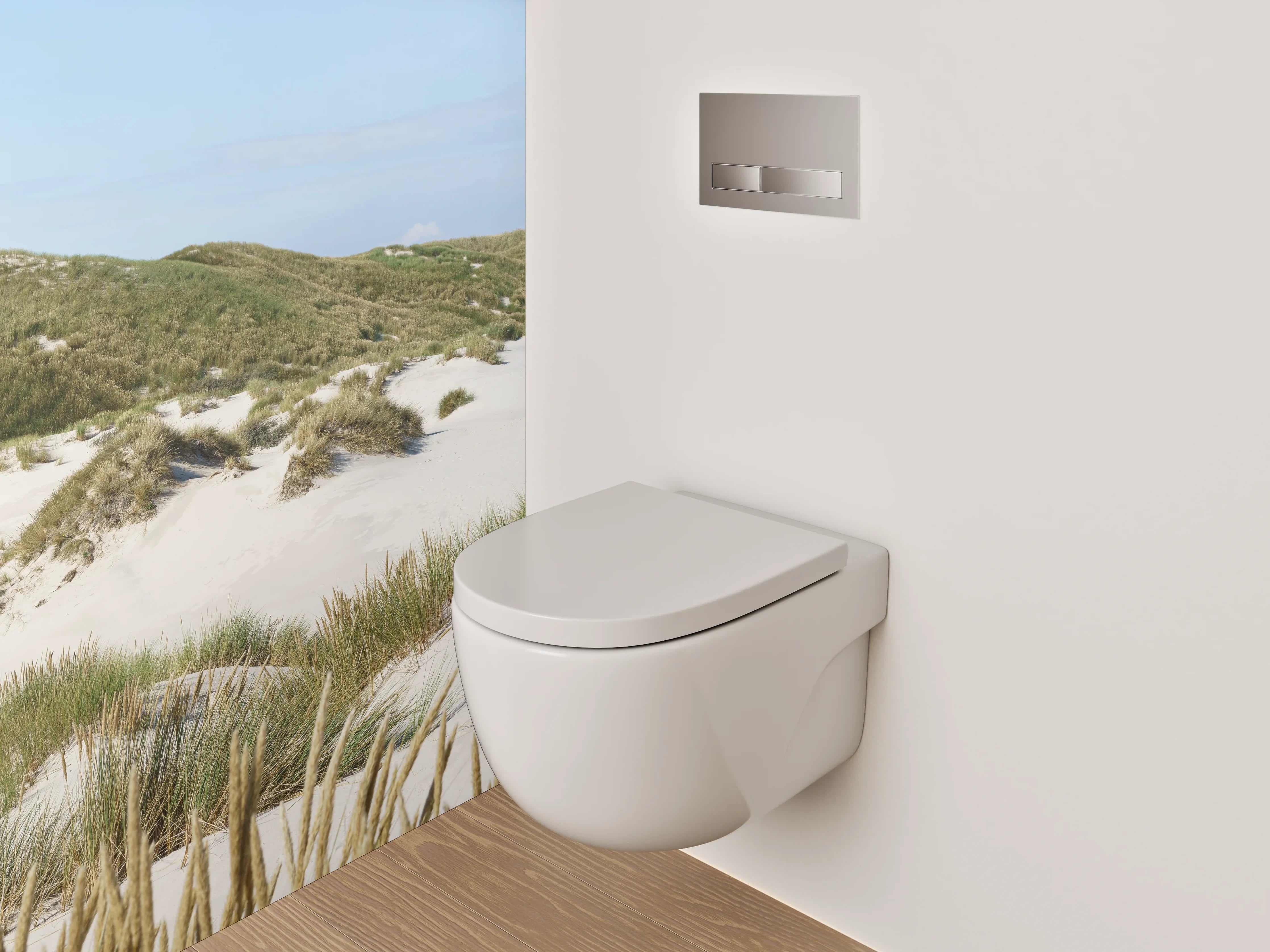 WC-Rückwand - Sanddünen Panorama Nordsee Küste