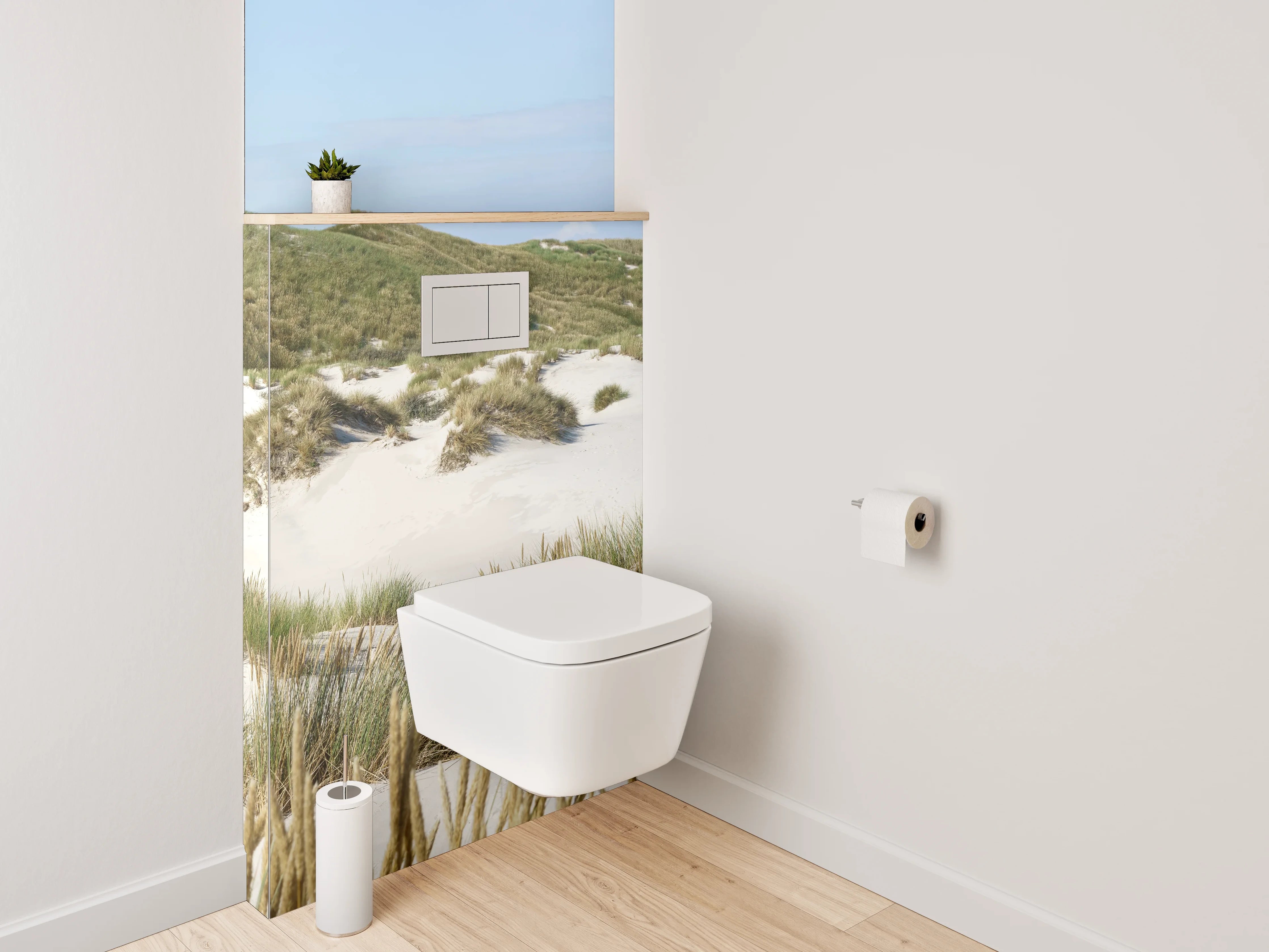 WC-Rückwand - Sanddünen Panorama Nordsee Küste