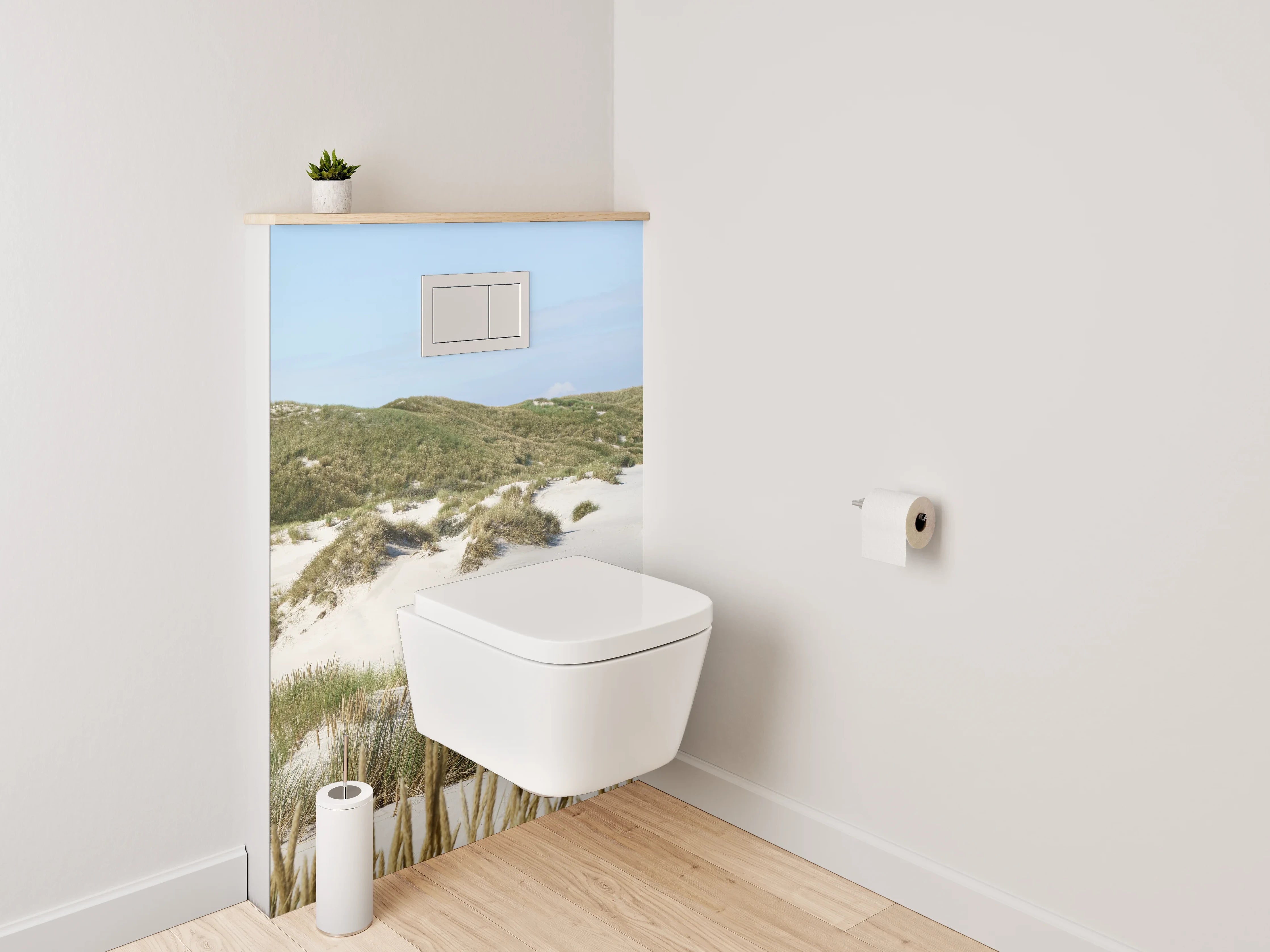 WC-Rückwand - Sanddünen Panorama Nordsee Küste
