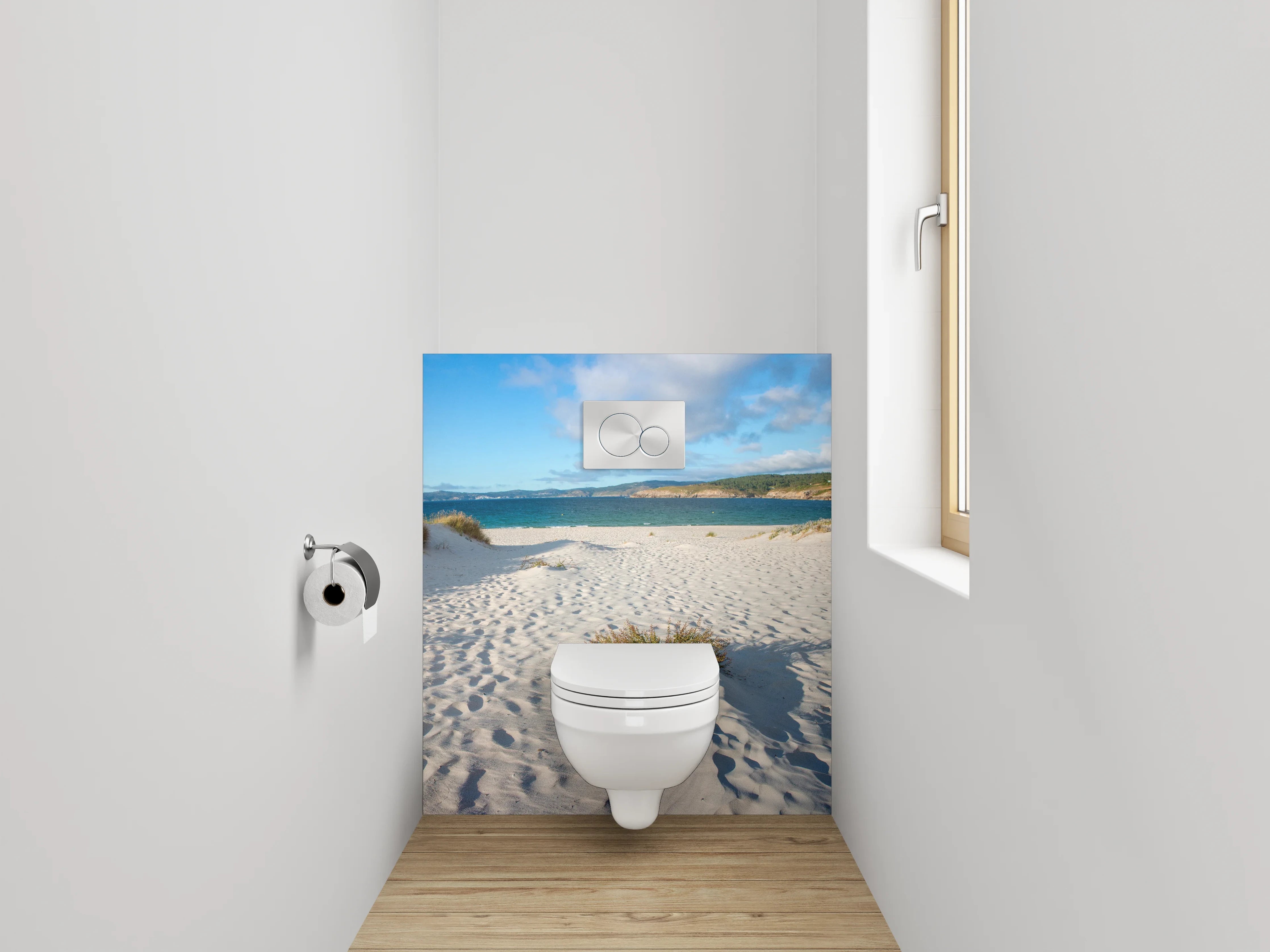 WC-Rückwand - Sanddünen am Meer Panorama