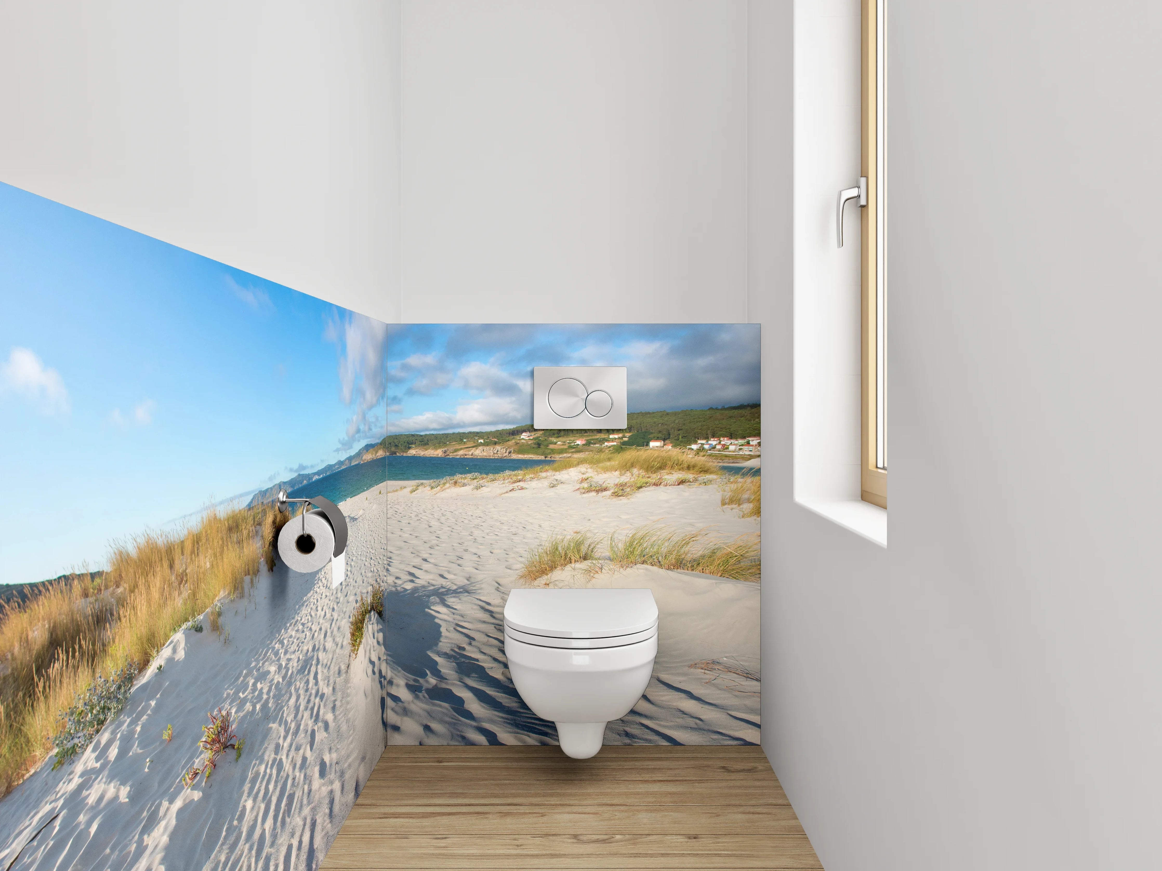 WC-Rückwand - Sanddünen am Meer Panorama