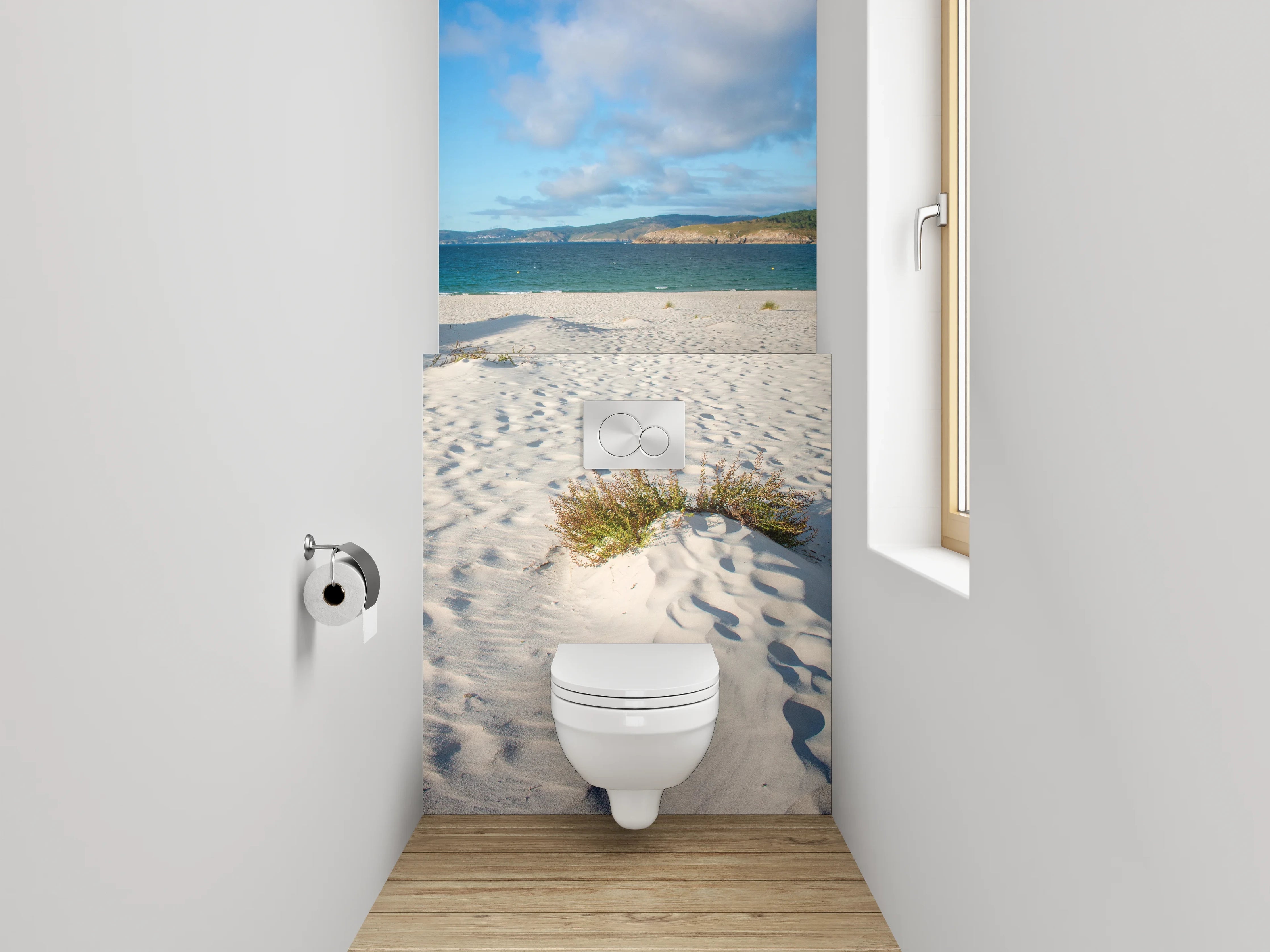 WC-Rückwand - Sanddünen am Meer Panorama