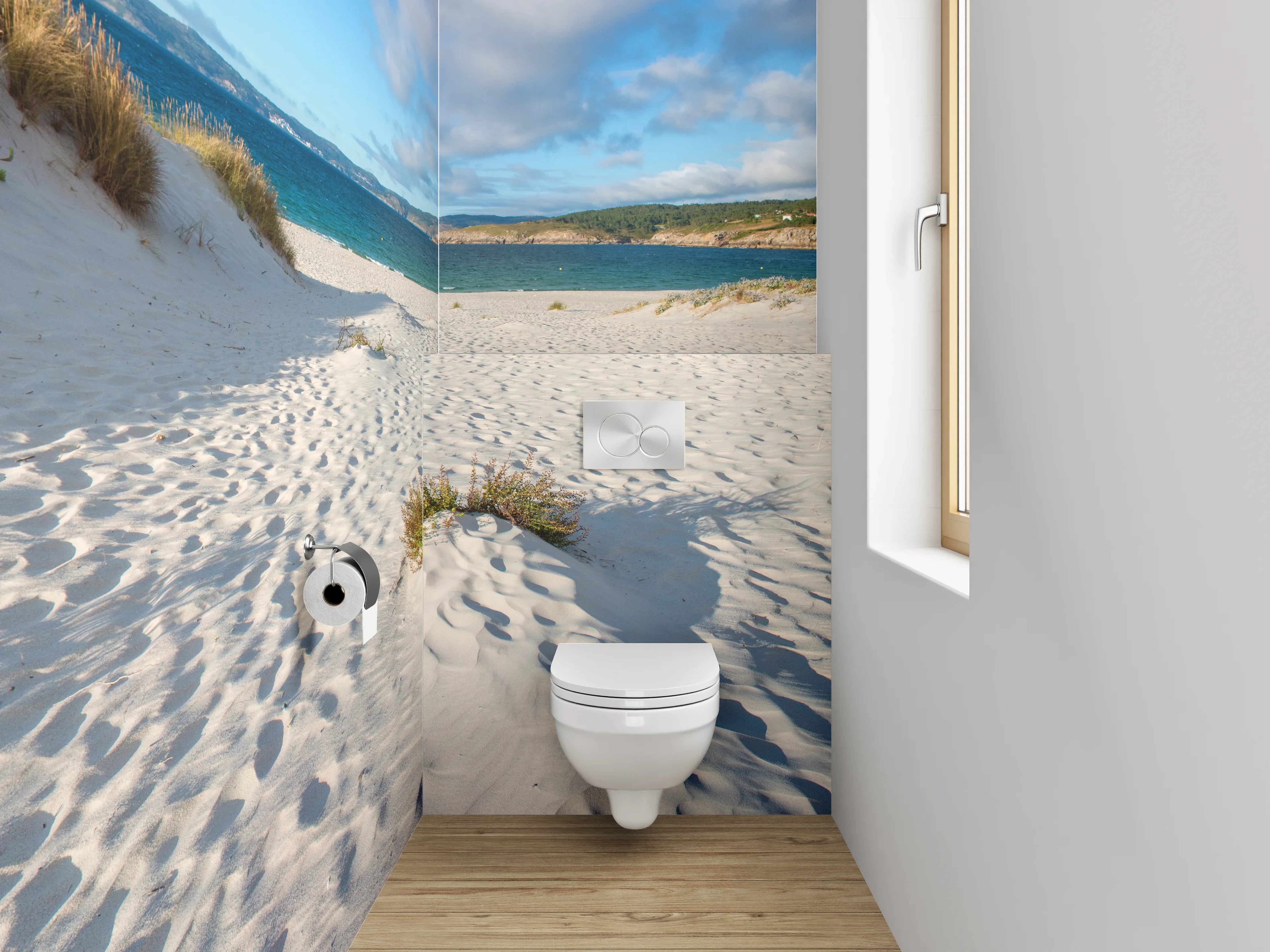 WC-Rückwand - Sanddünen am Meer Panorama