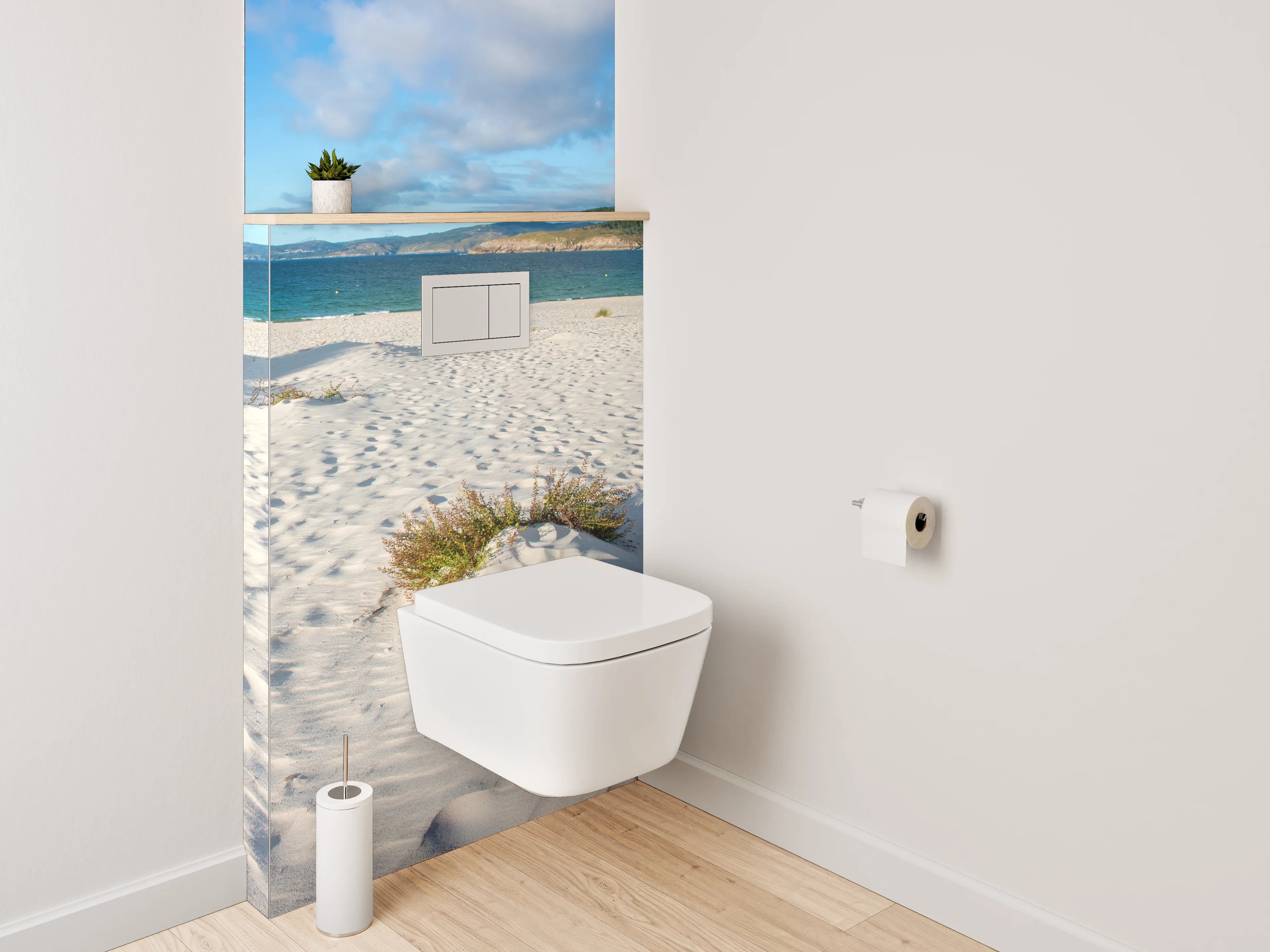 WC-Rückwand - Sanddünen am Meer Panorama