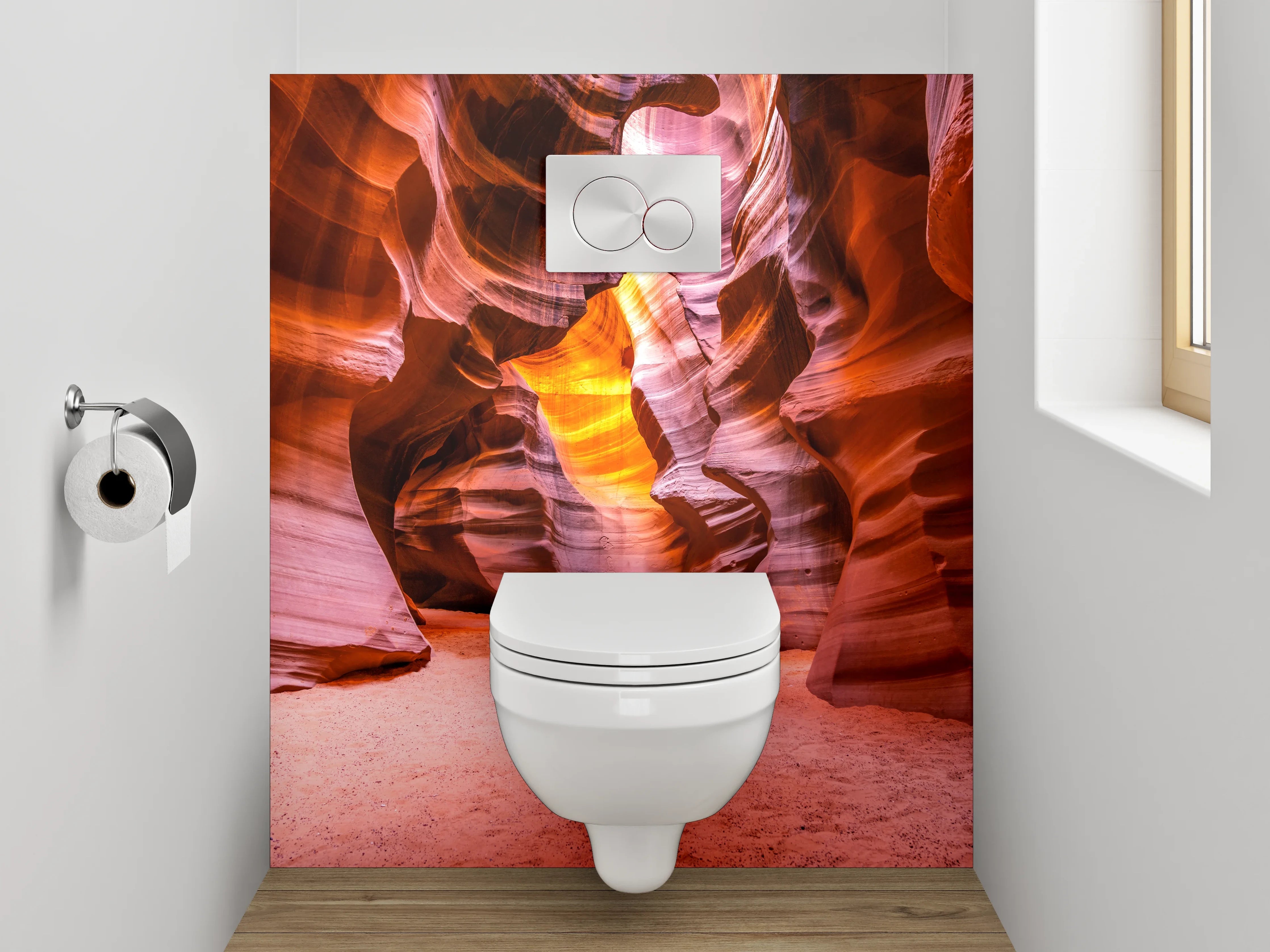 WC-Rückwand - Sandstein-Klamm Naturwunder Fotomotiv