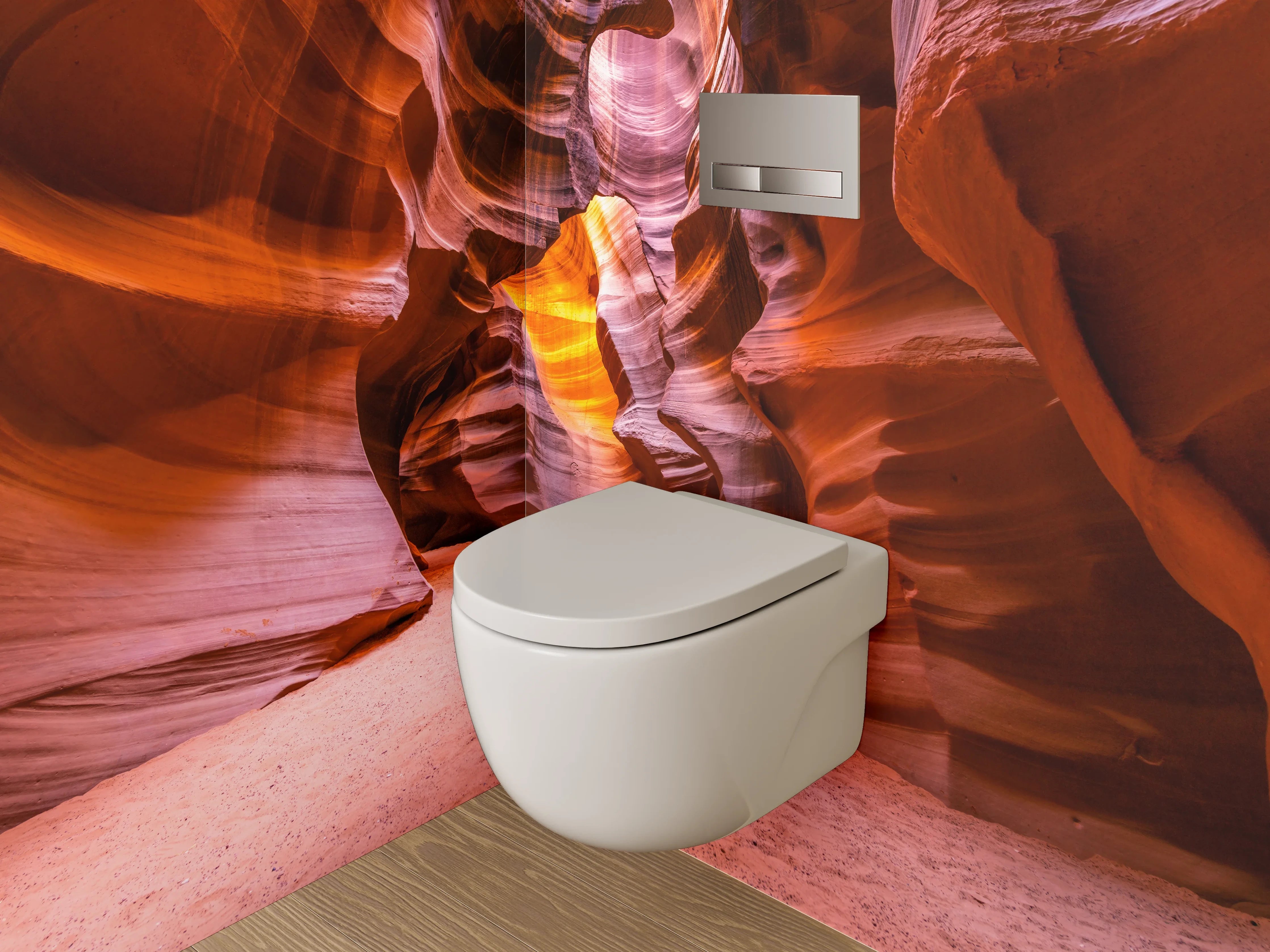 WC-Rückwand - Sandstein-Klamm Naturwunder Fotomotiv