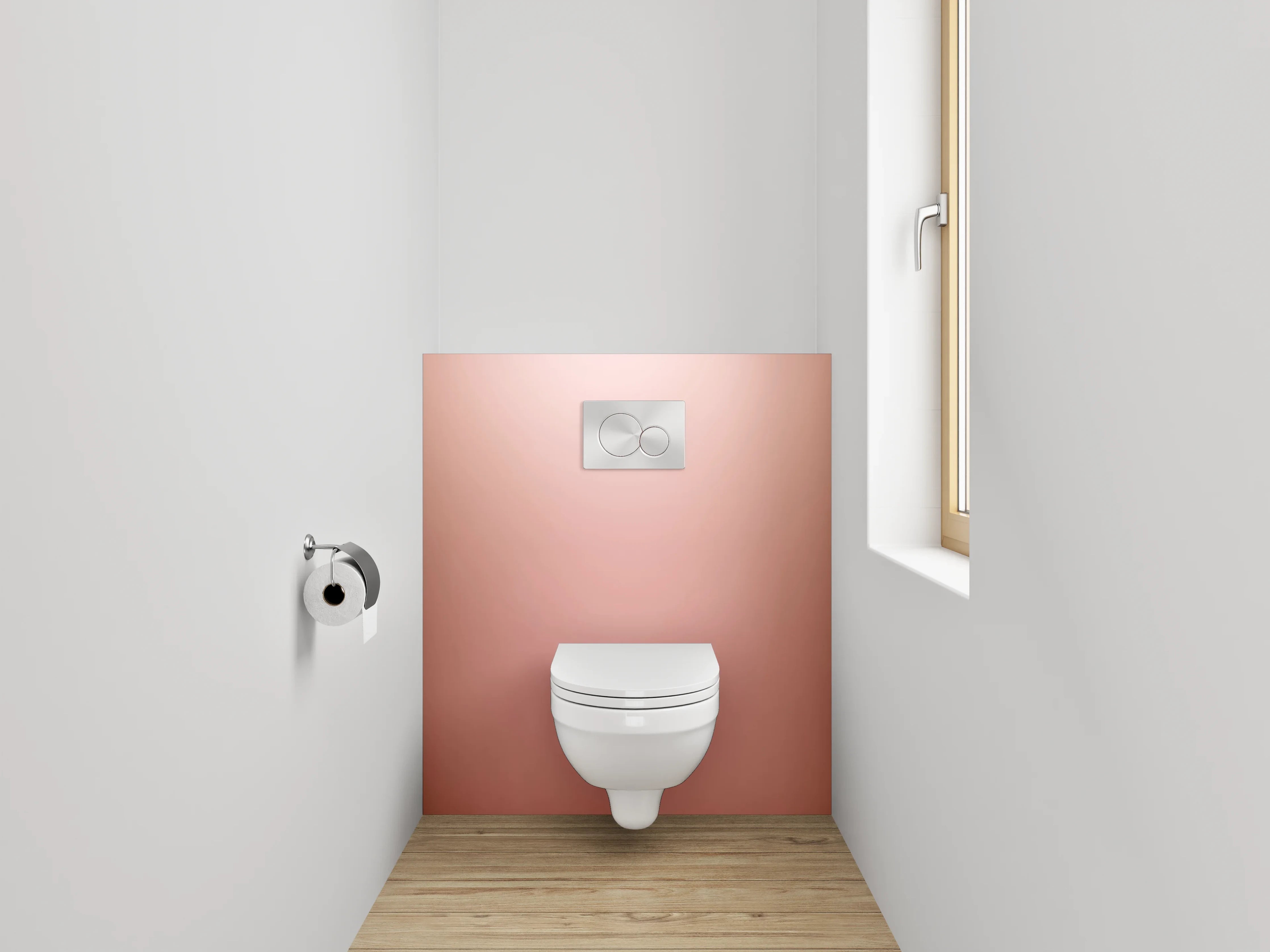 WC-Rückwand - Sanfte Cremefarben Abstrakt