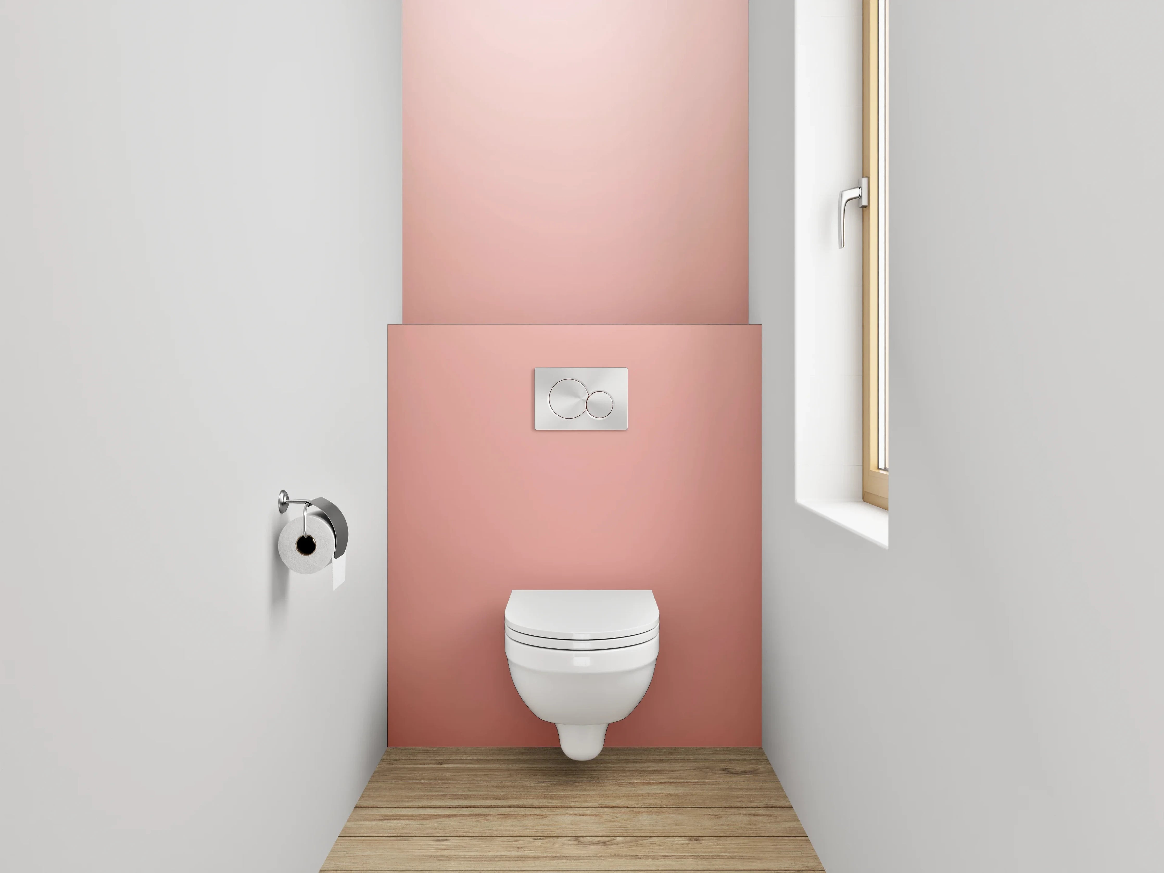 WC-Rückwand - Sanfte Cremefarben Abstrakt