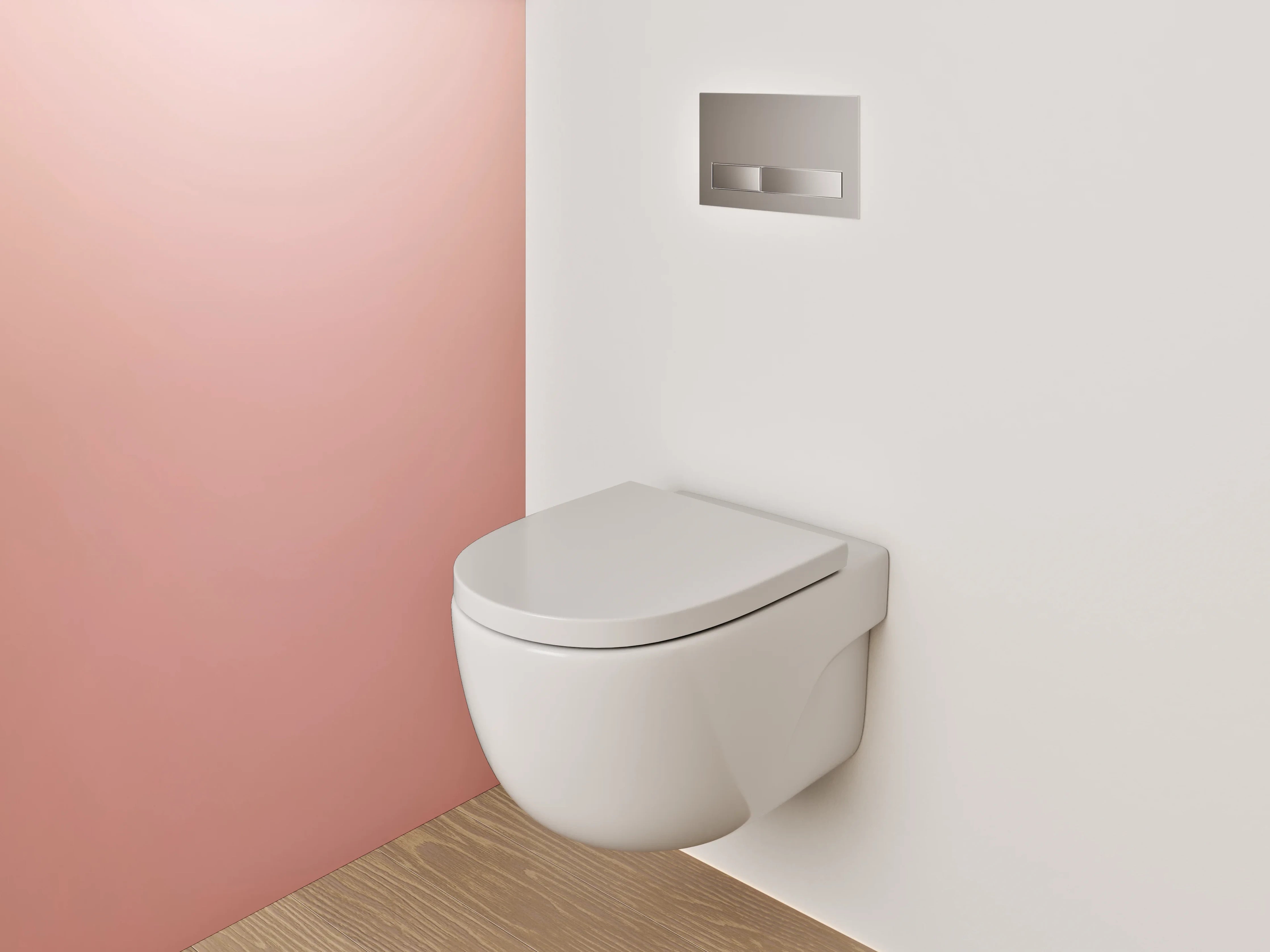 WC-Rückwand - Sanfte Cremefarben Abstrakt