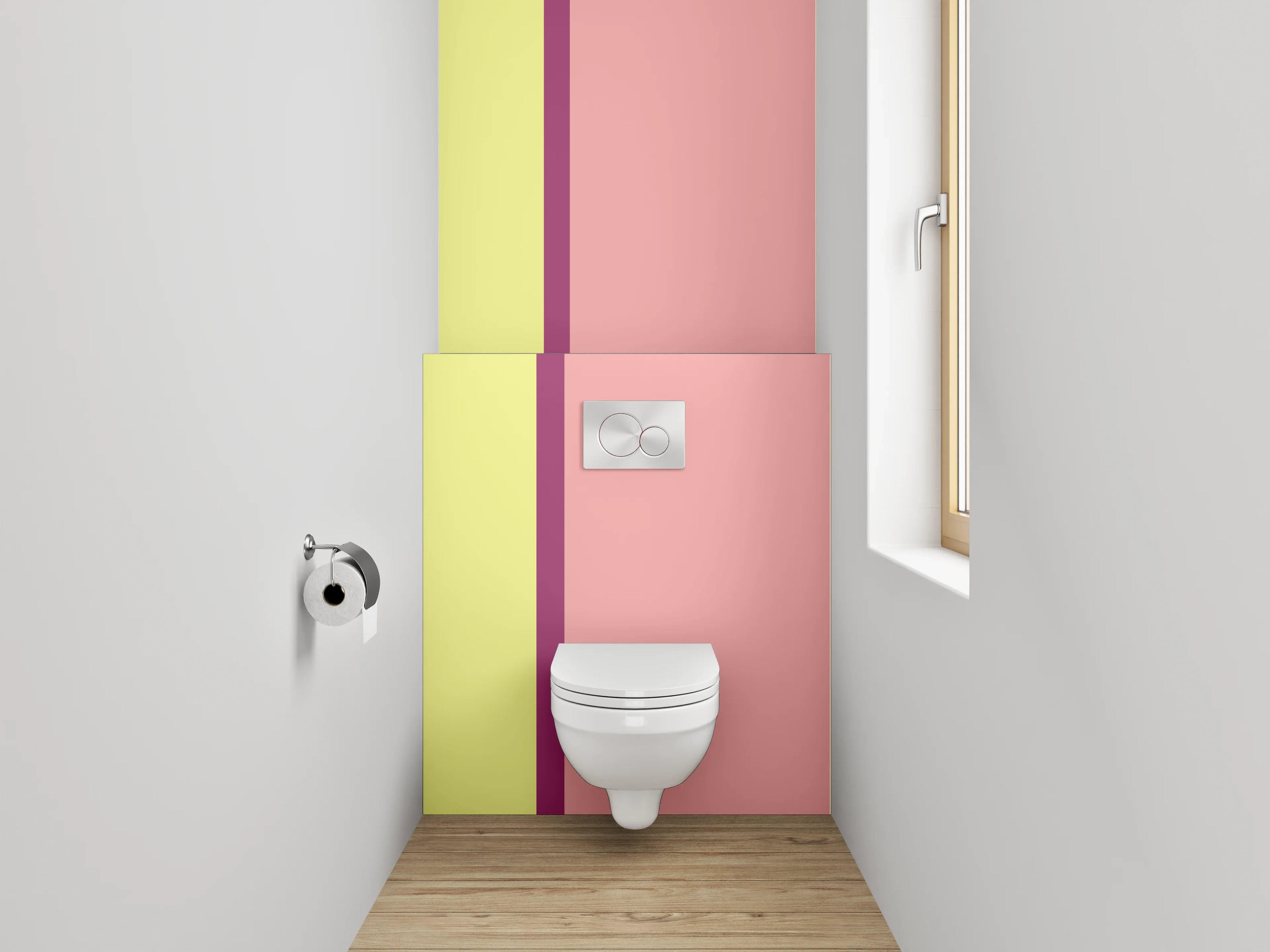 WC-Rückwand - Sanfte Pastellfarben Collage