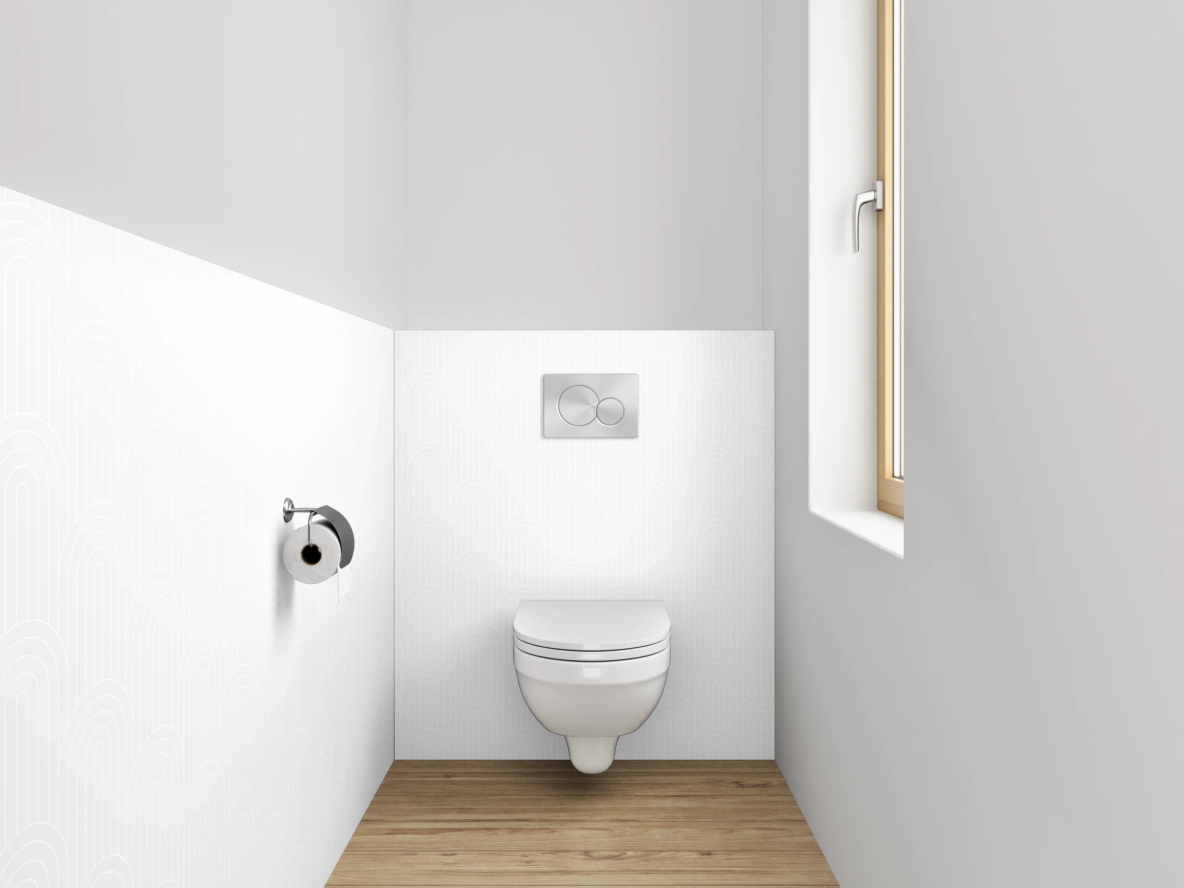 WC-Rückwand - Sanfter Grauen Hintergrund