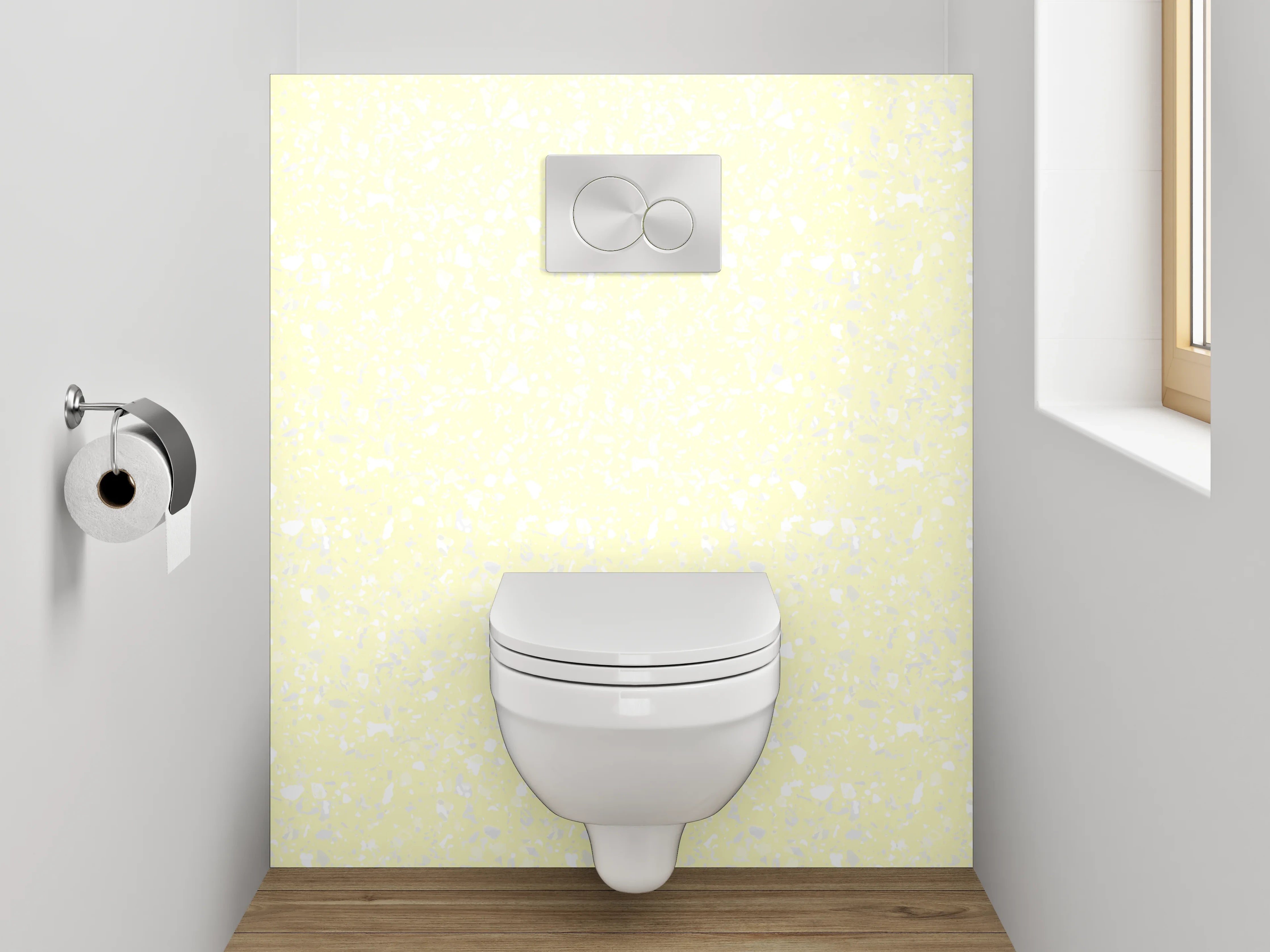 WC-Rückwand - Sanftes Creme Muster Wanddesign