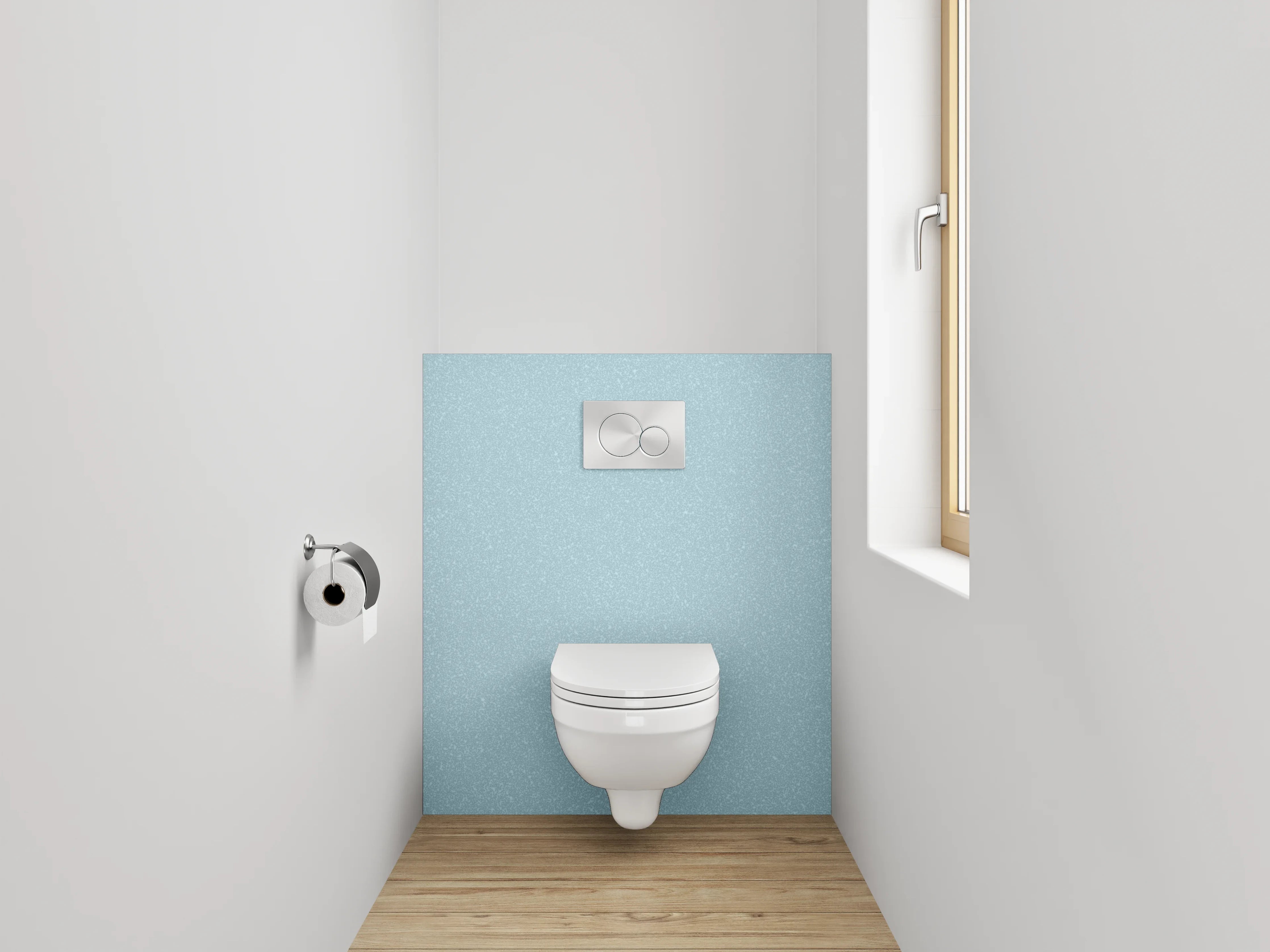 WC-Rückwand - Sanftes Hellblau Struktur-Design