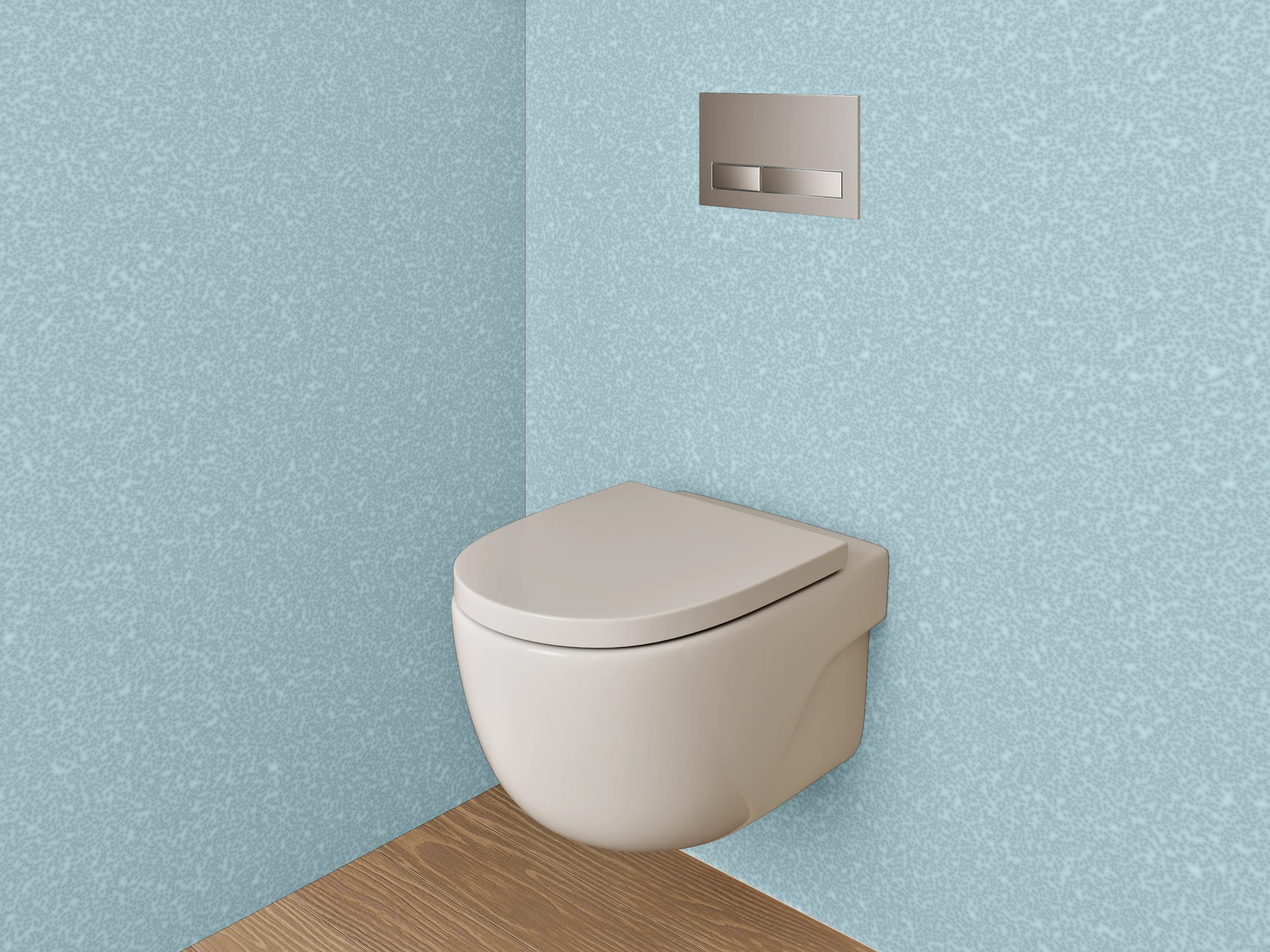 WC-Rückwand - Sanftes Hellblau Struktur-Design