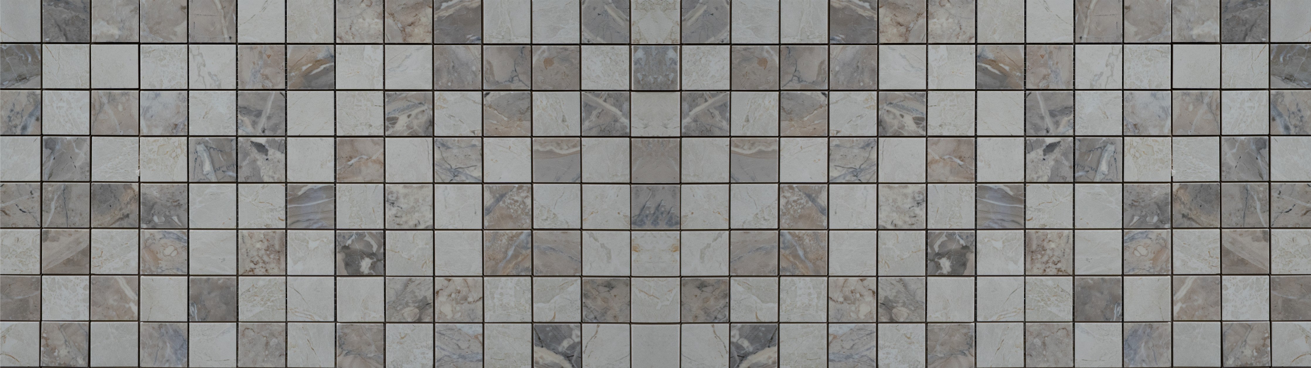 WC-Rückwand-Schiefergraues Mosaik-Design Fliesenoptik
