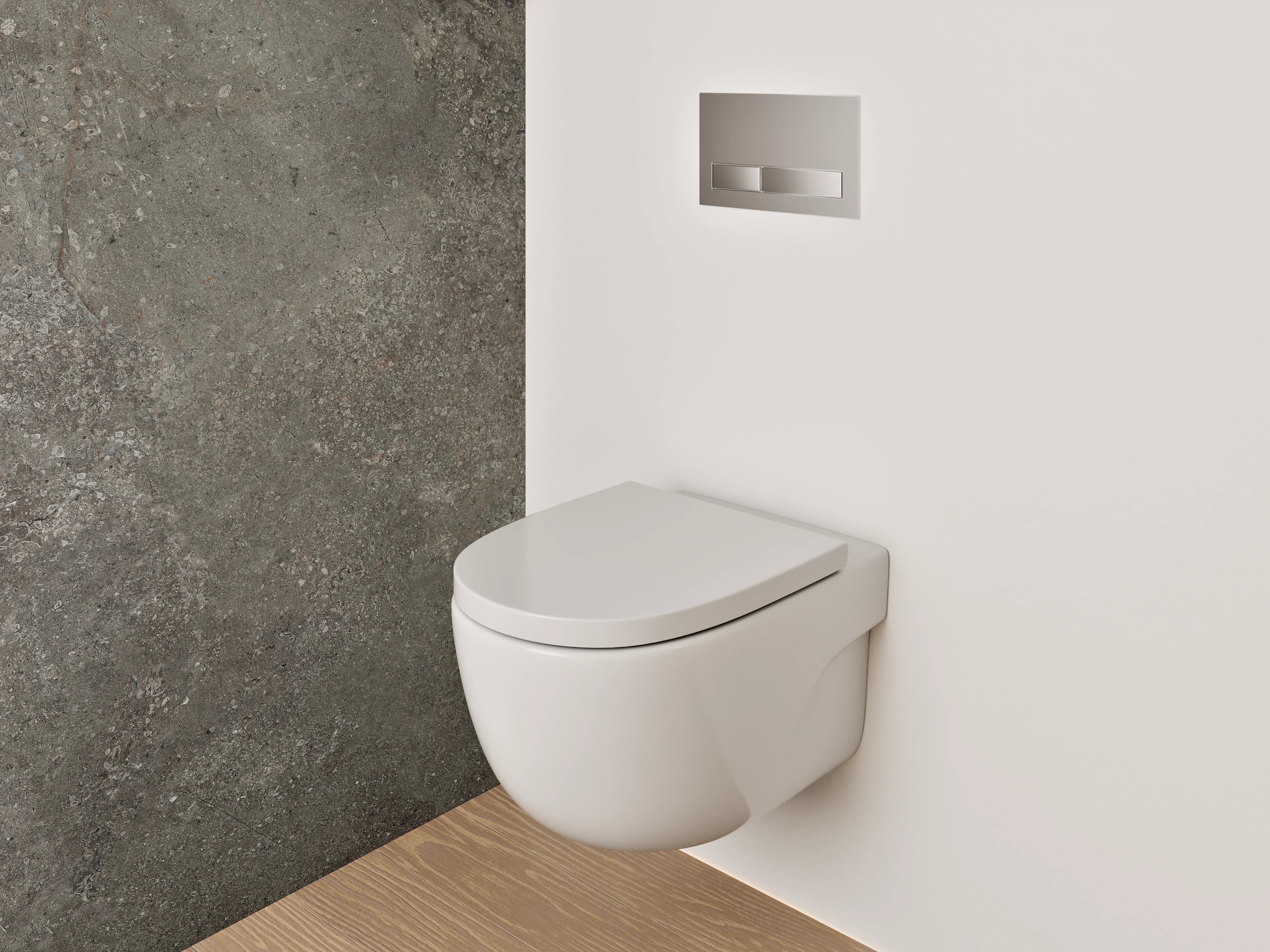 WC-Rückwand - Schieferoptik Braun-Grau Fliesen-Look