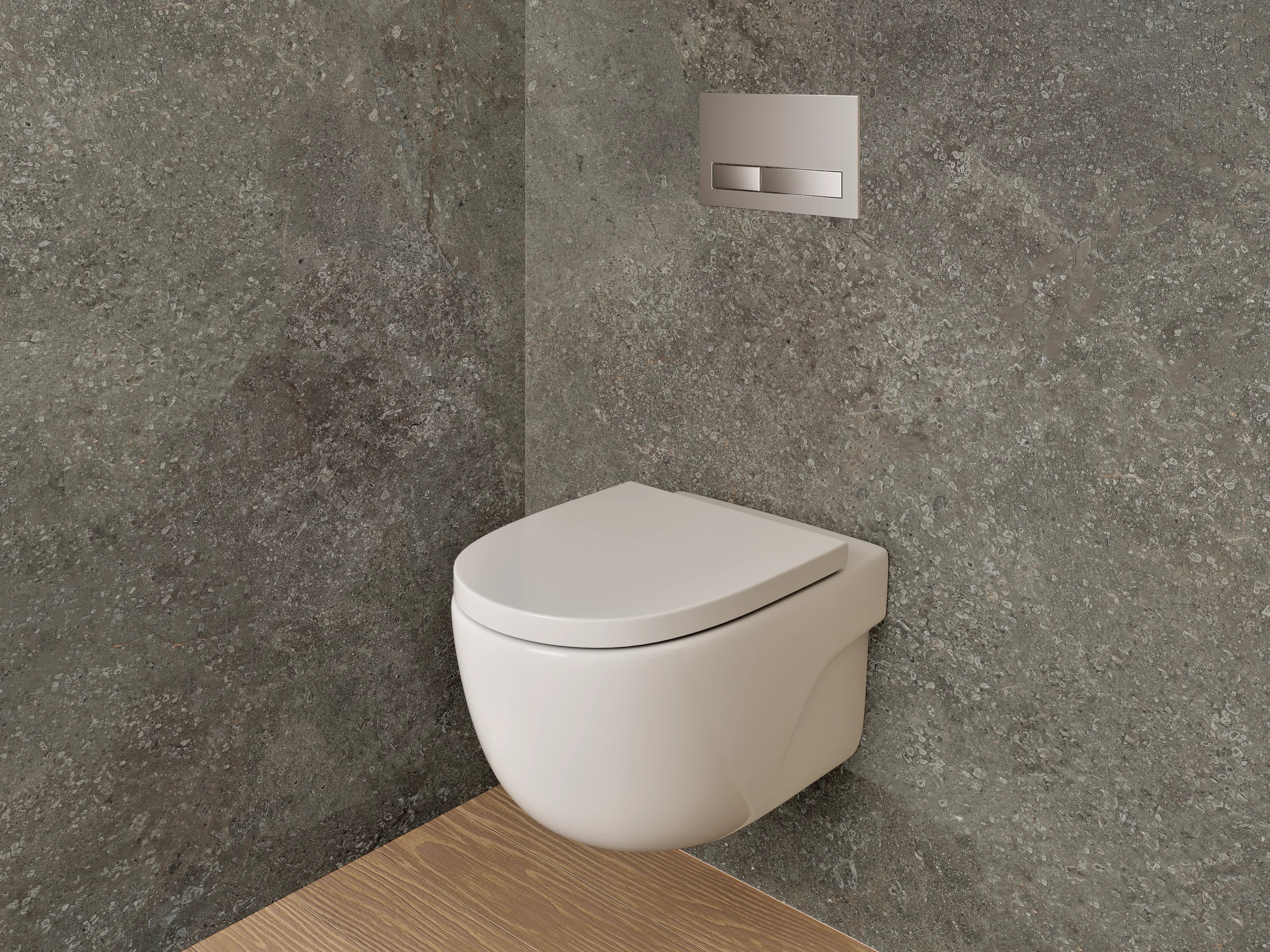 WC-Rückwand - Schieferoptik Braun-Grau Fliesen-Look