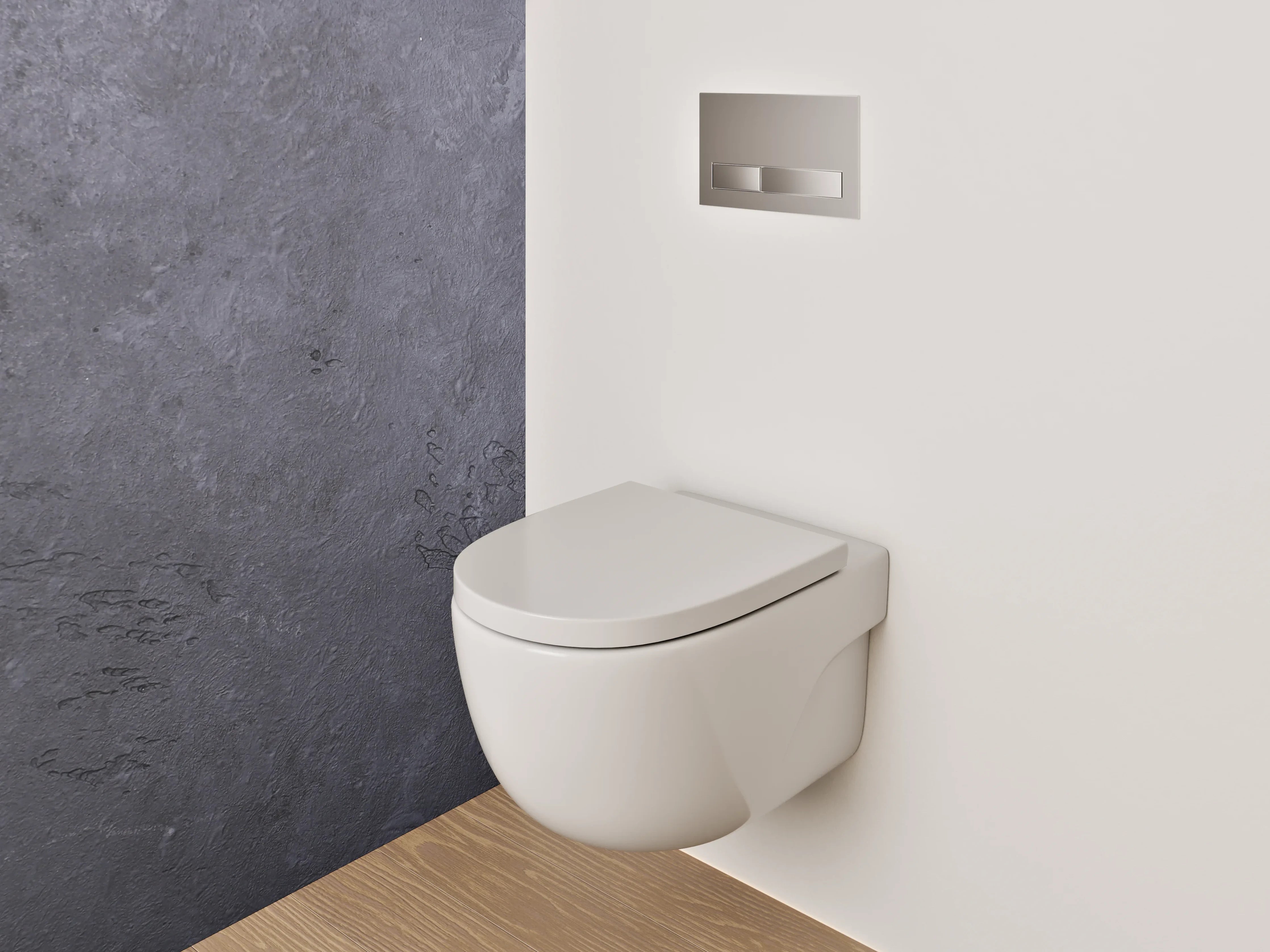 WC-Rückwand - Schieferoptik Dunkelgrau Wandpanel