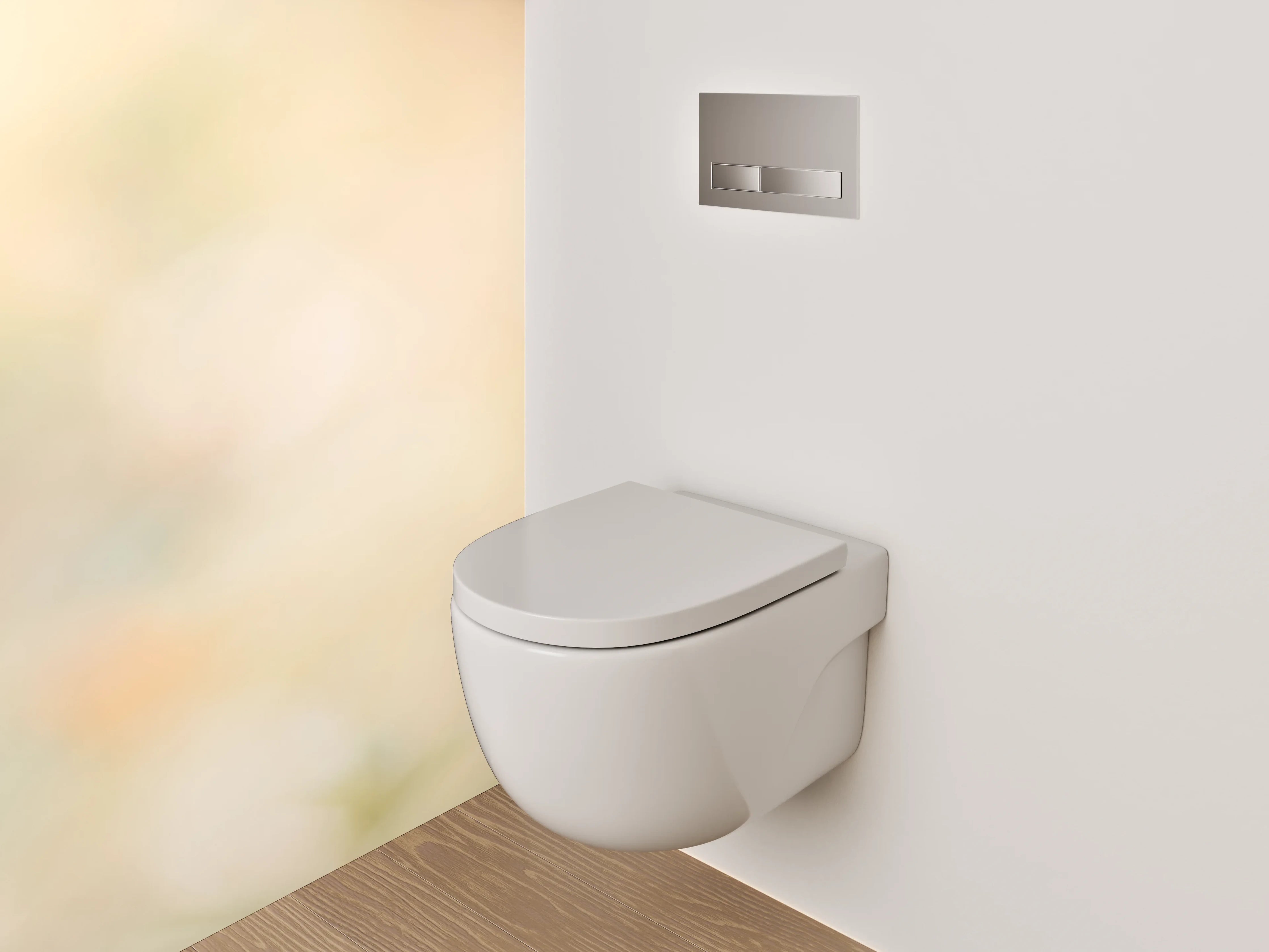 WC-Rückwand - Schmetterling auf Blüte im Sonnenlicht