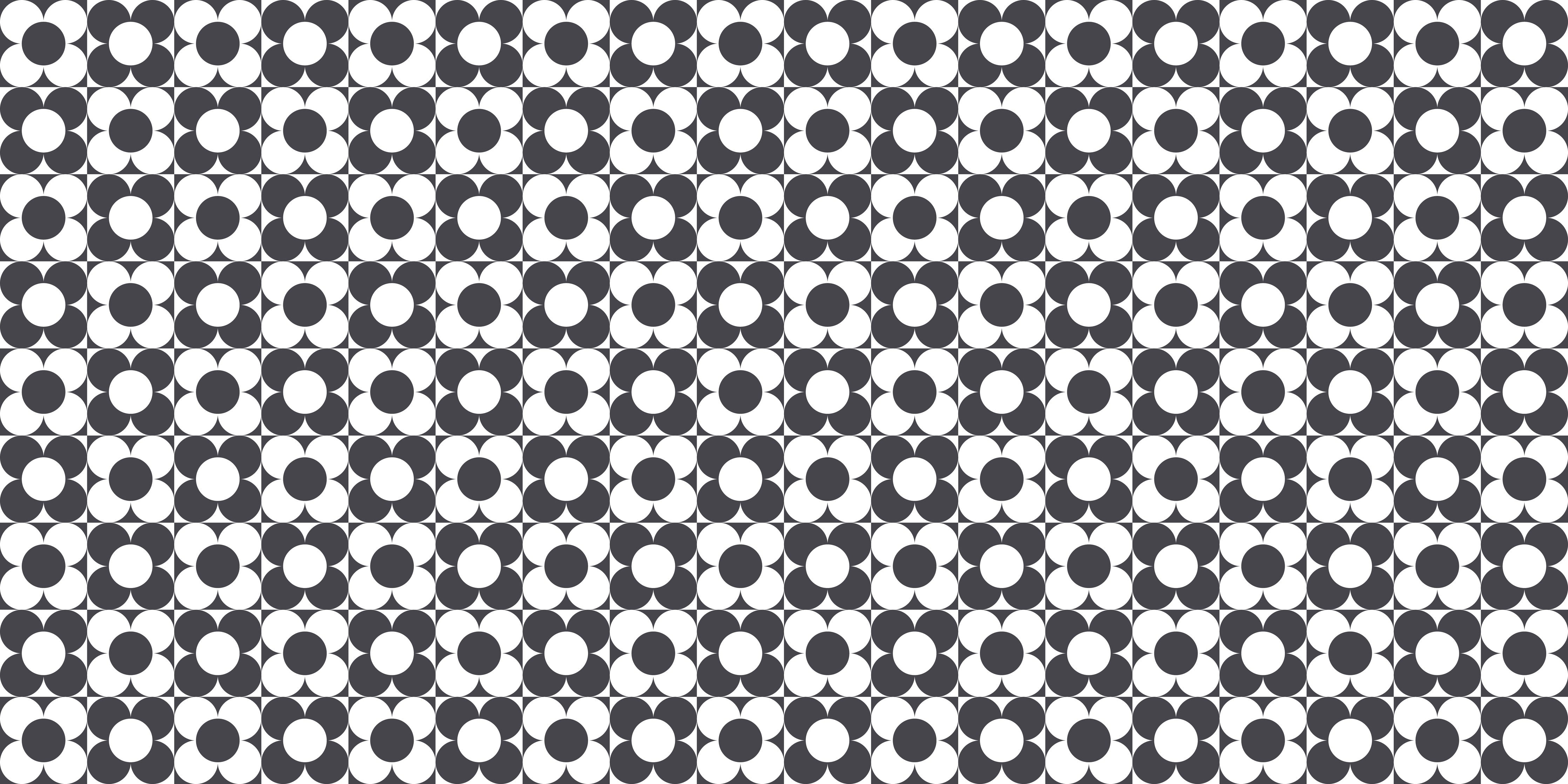 WC-Rückwand-Schwarz-weißes Retro-Muster Fliesenoptik