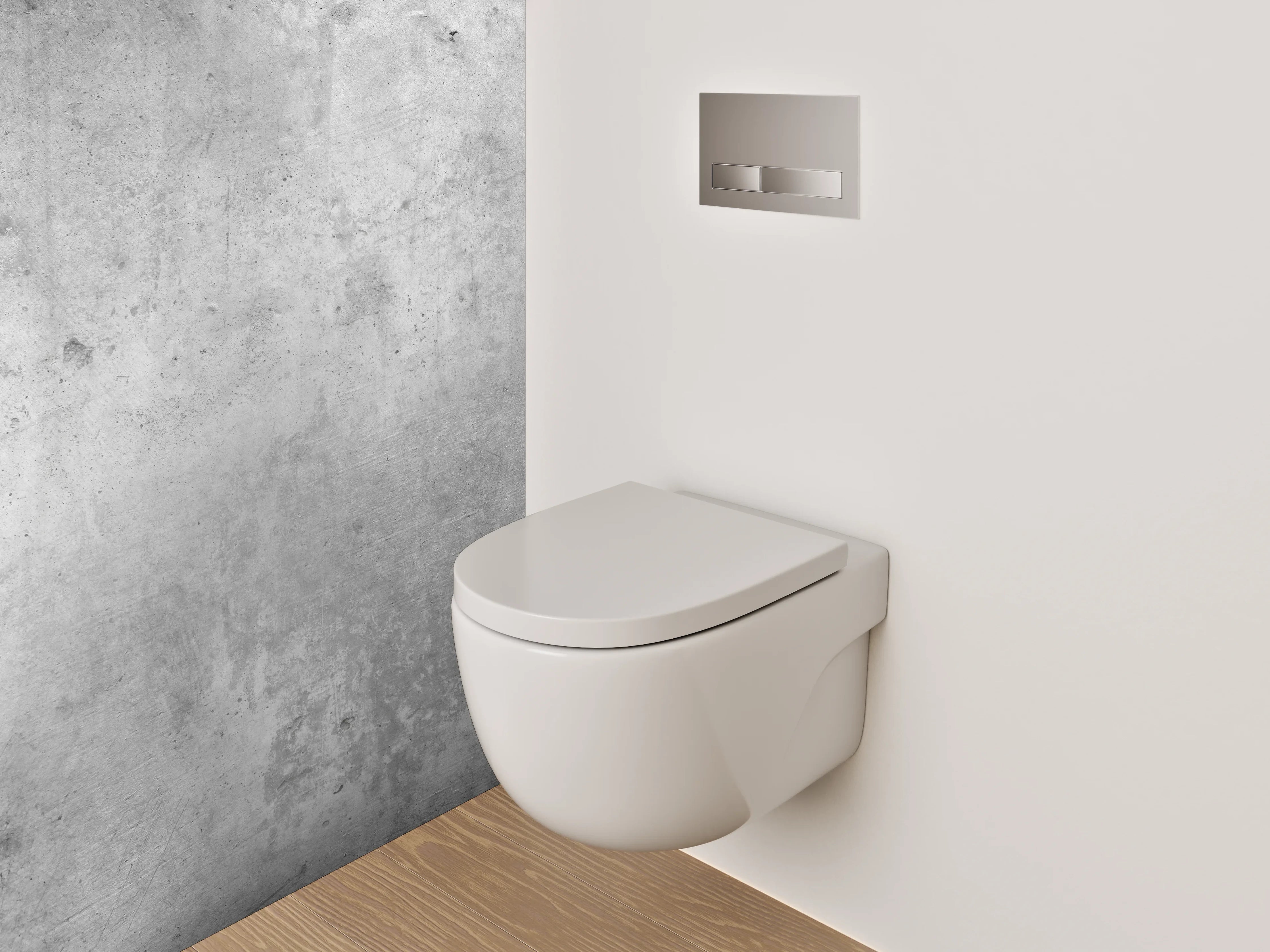 WC-Rückwand - Silberne Schattenmuster