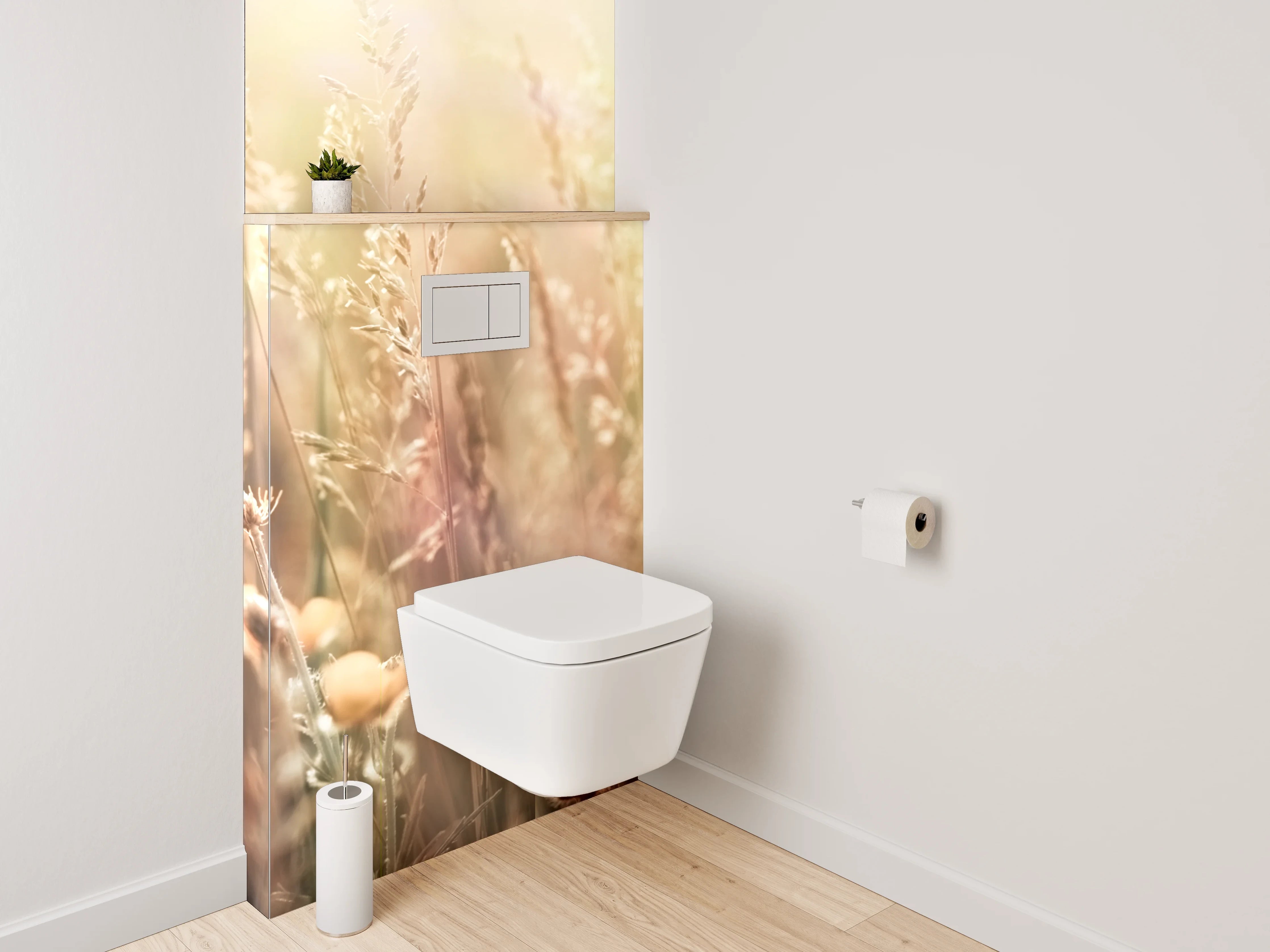 WC-Rückwand - Sommerwiese mit Wildblumen