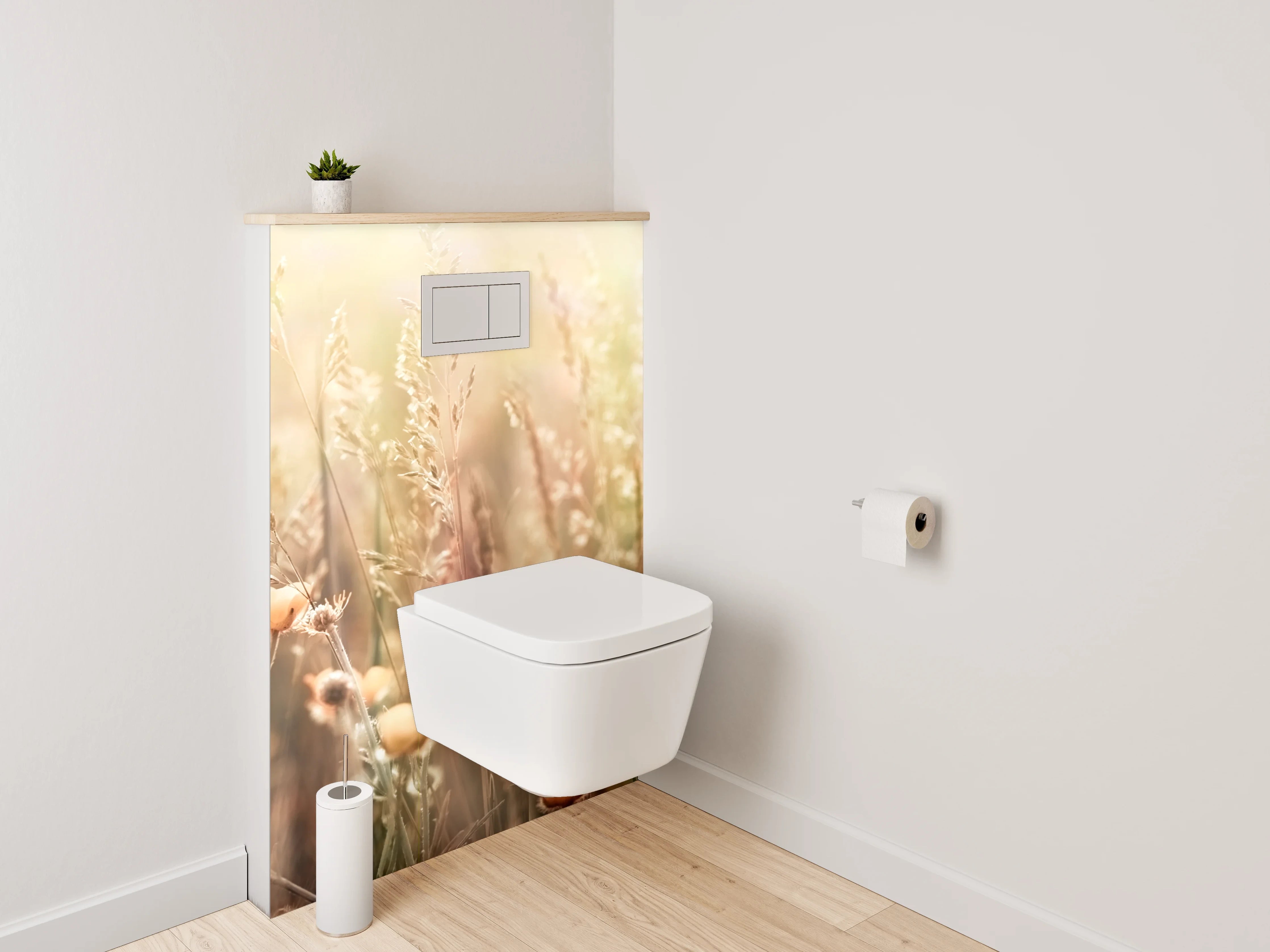 WC-Rückwand - Sommerwiese mit Wildblumen