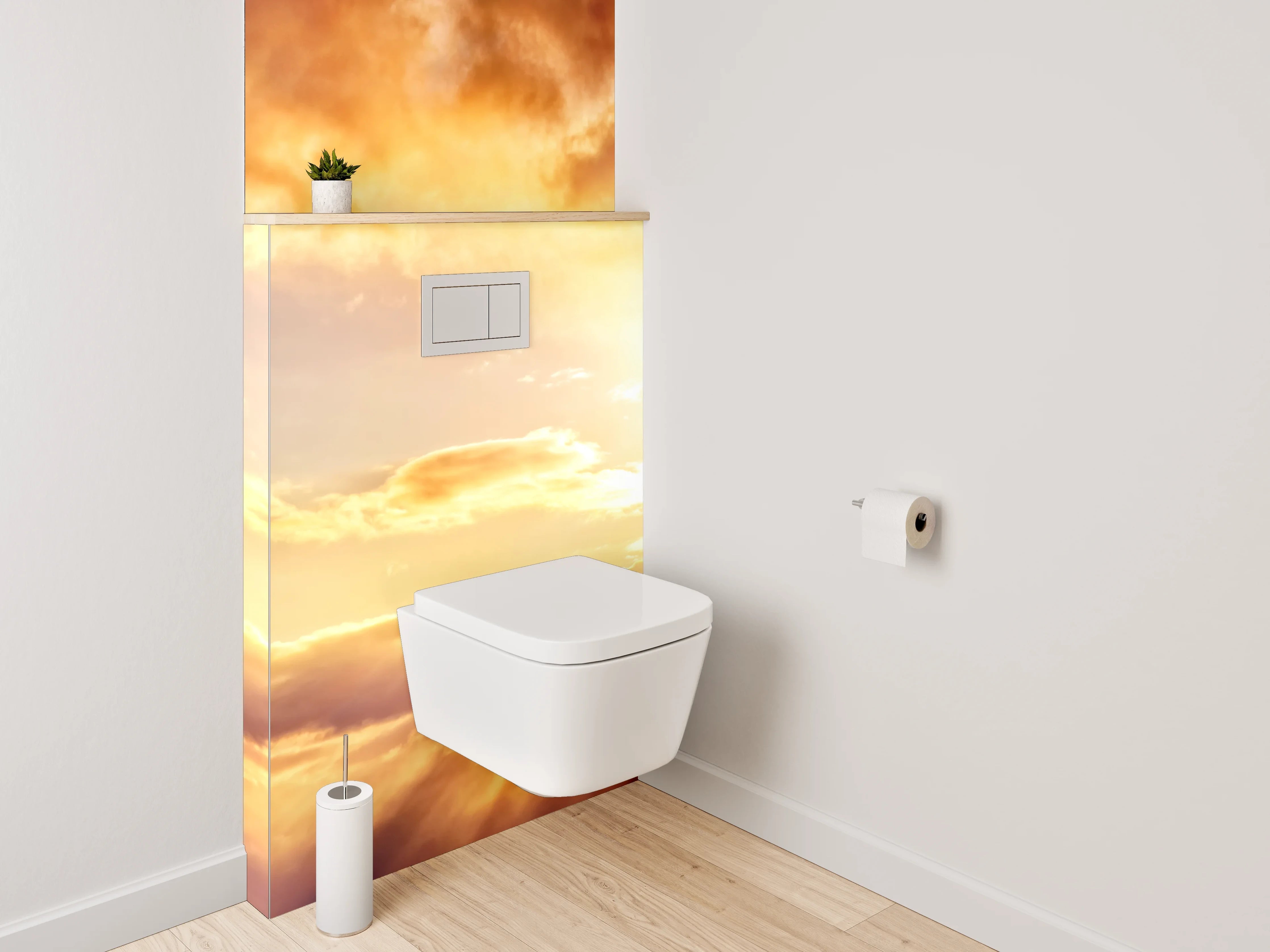WC-Rückwand - Sonnenaufgang Himmel Panorama