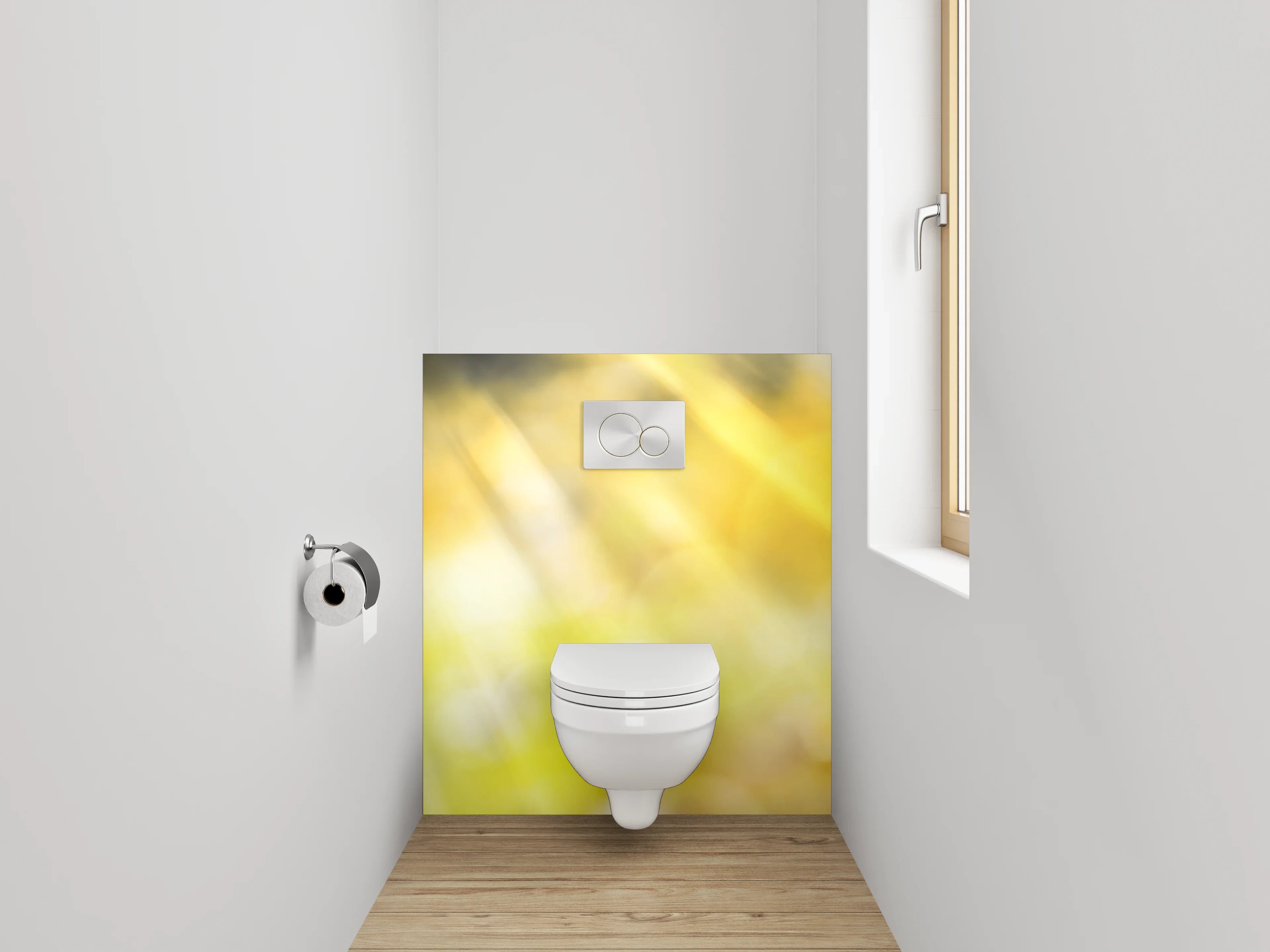 WC-Rückwand - Sonnenblume im strahlenden Sonnenlicht