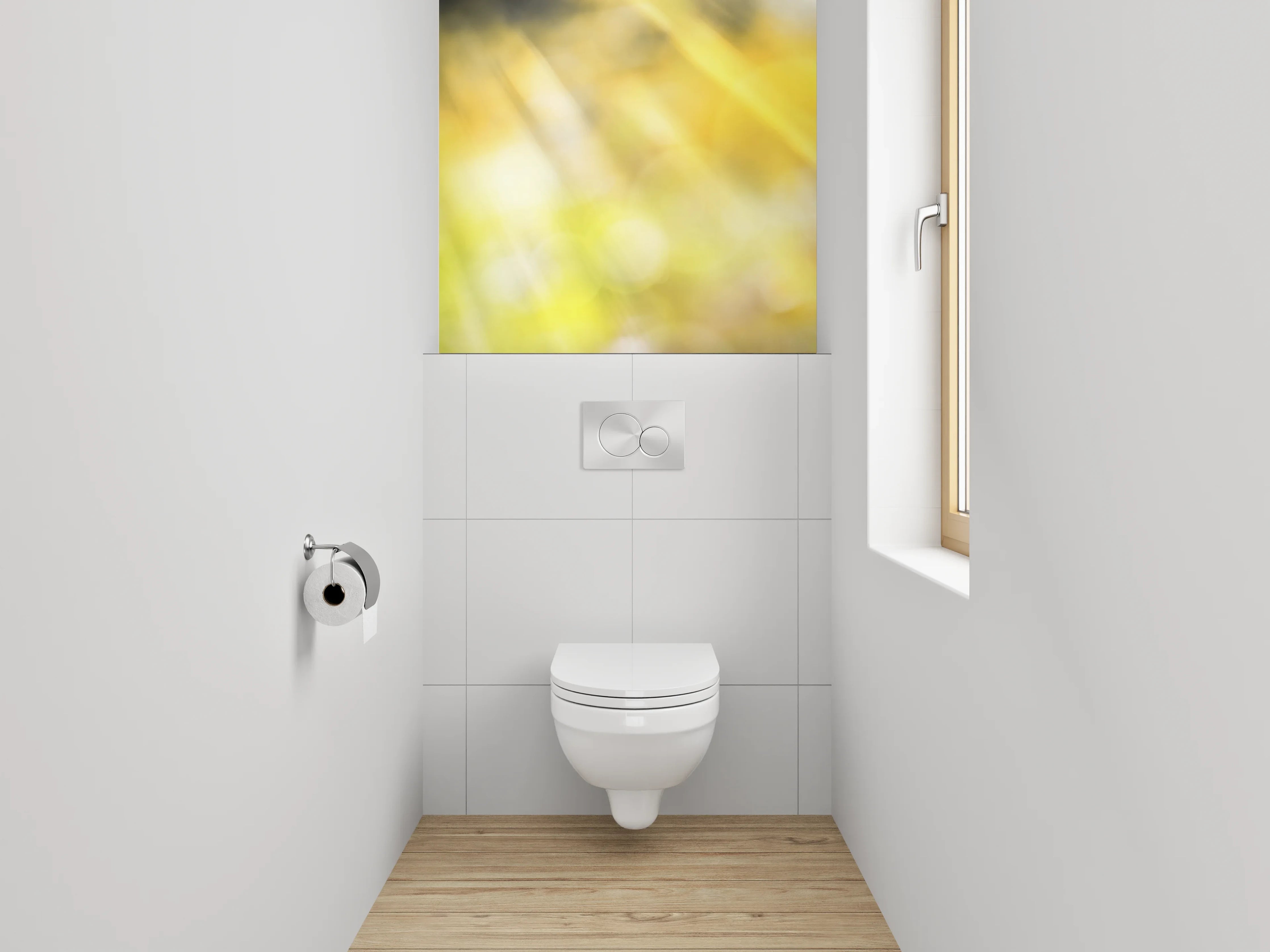 WC-Rückwand - Sonnenblume im strahlenden Sonnenlicht
