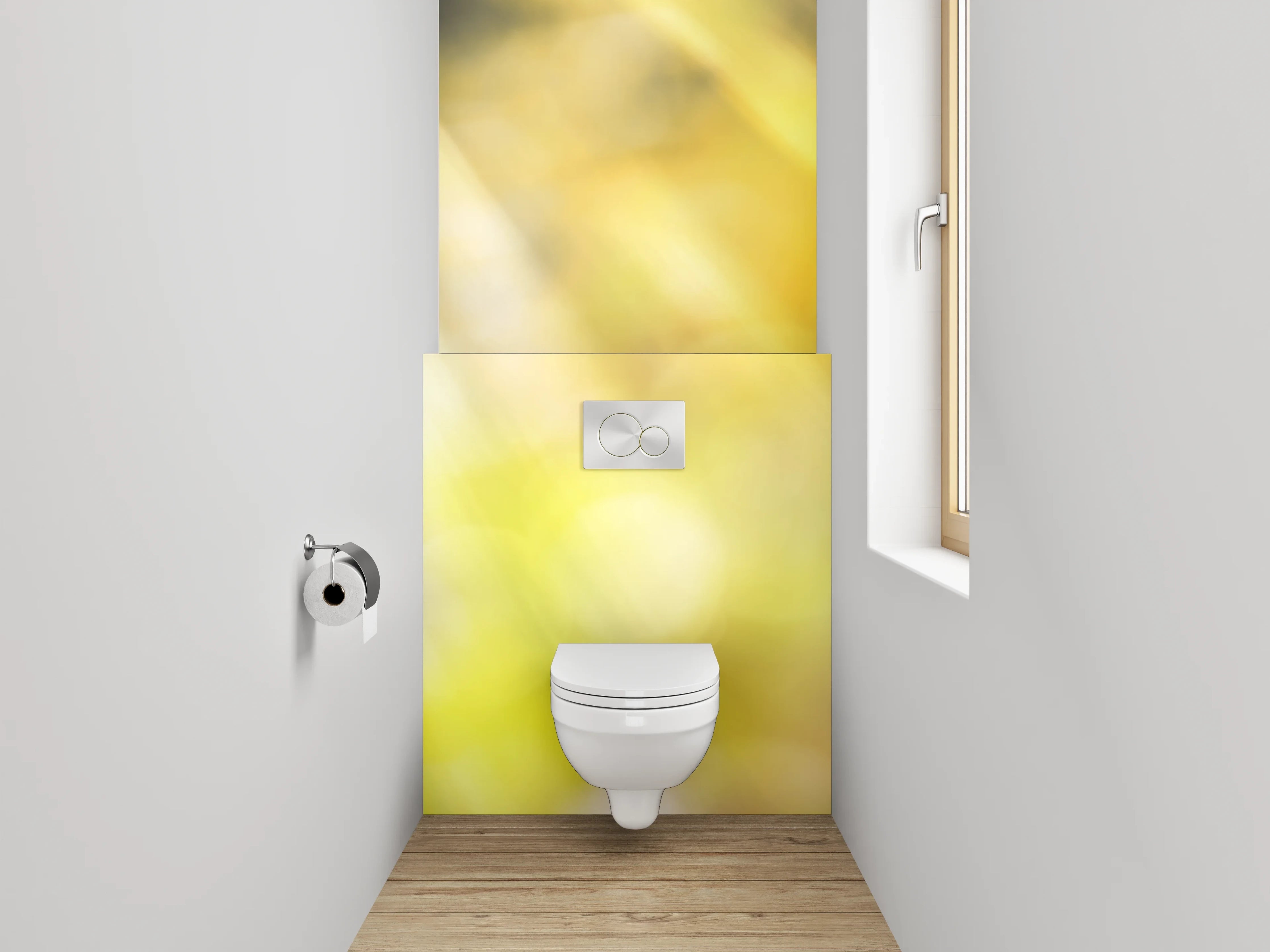 WC-Rückwand - Sonnenblume im strahlenden Sonnenlicht